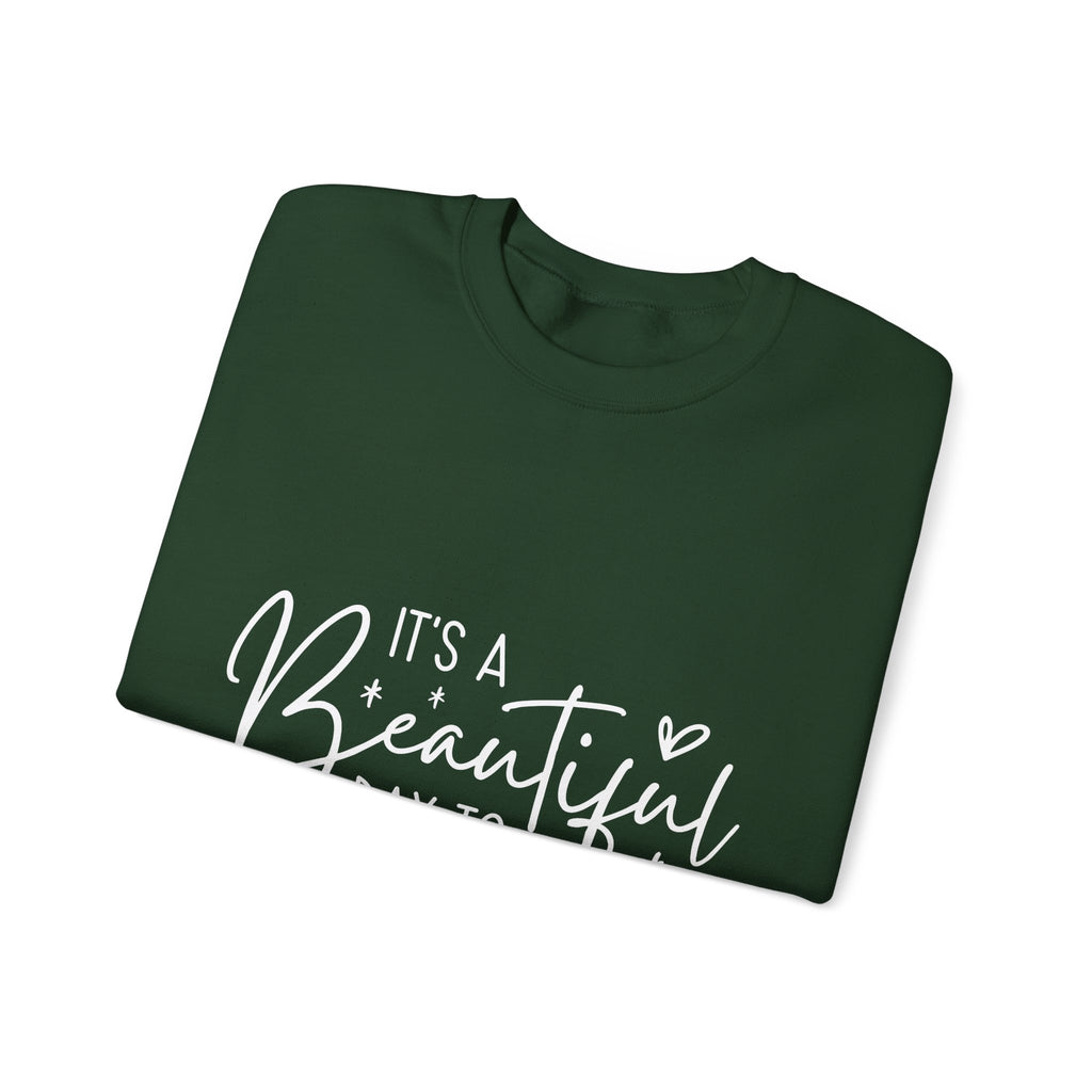 Sweatshirt — "It's a Beautiful Day to Leave Me Alone" Graphic Crewneck