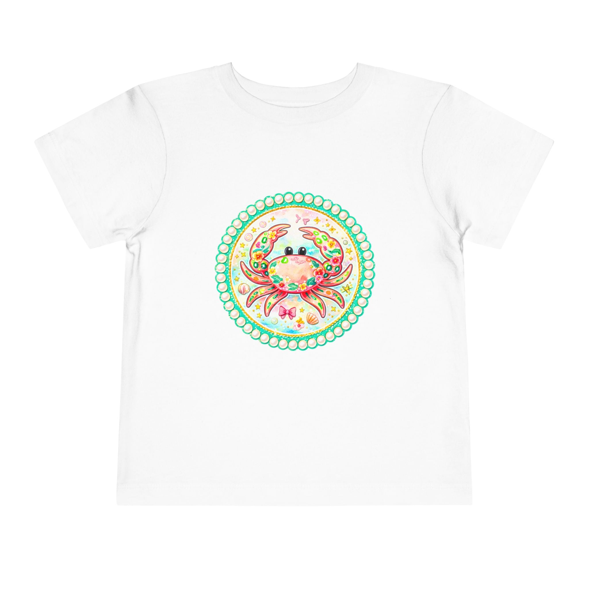 Toddler Tee — Colorful Watercolor Crab Kids Shirt