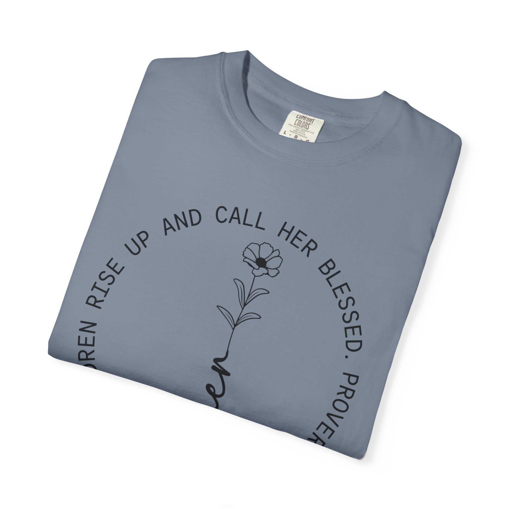 T‑Shirt — “Mother” Floral Scripture Tee (Proverbs 31:28)