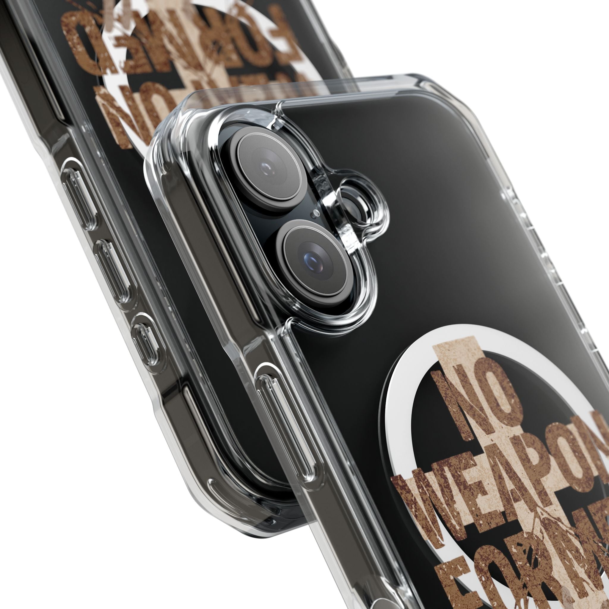 Magnetic Clear Phone Case "No Weapon Formed Shall Prosper"