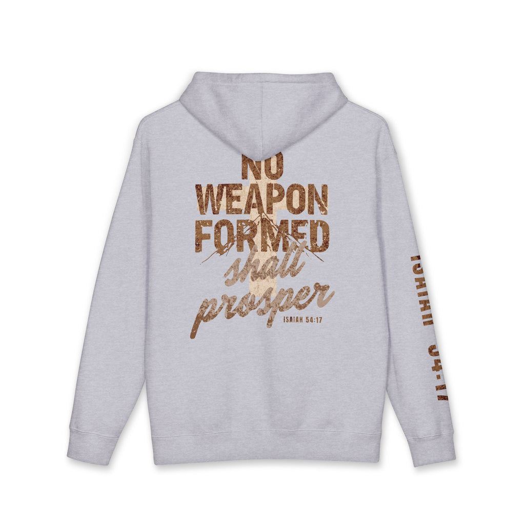 Hoodie — "No Weapon Formed Shall Prosper" Isaiah 54:17