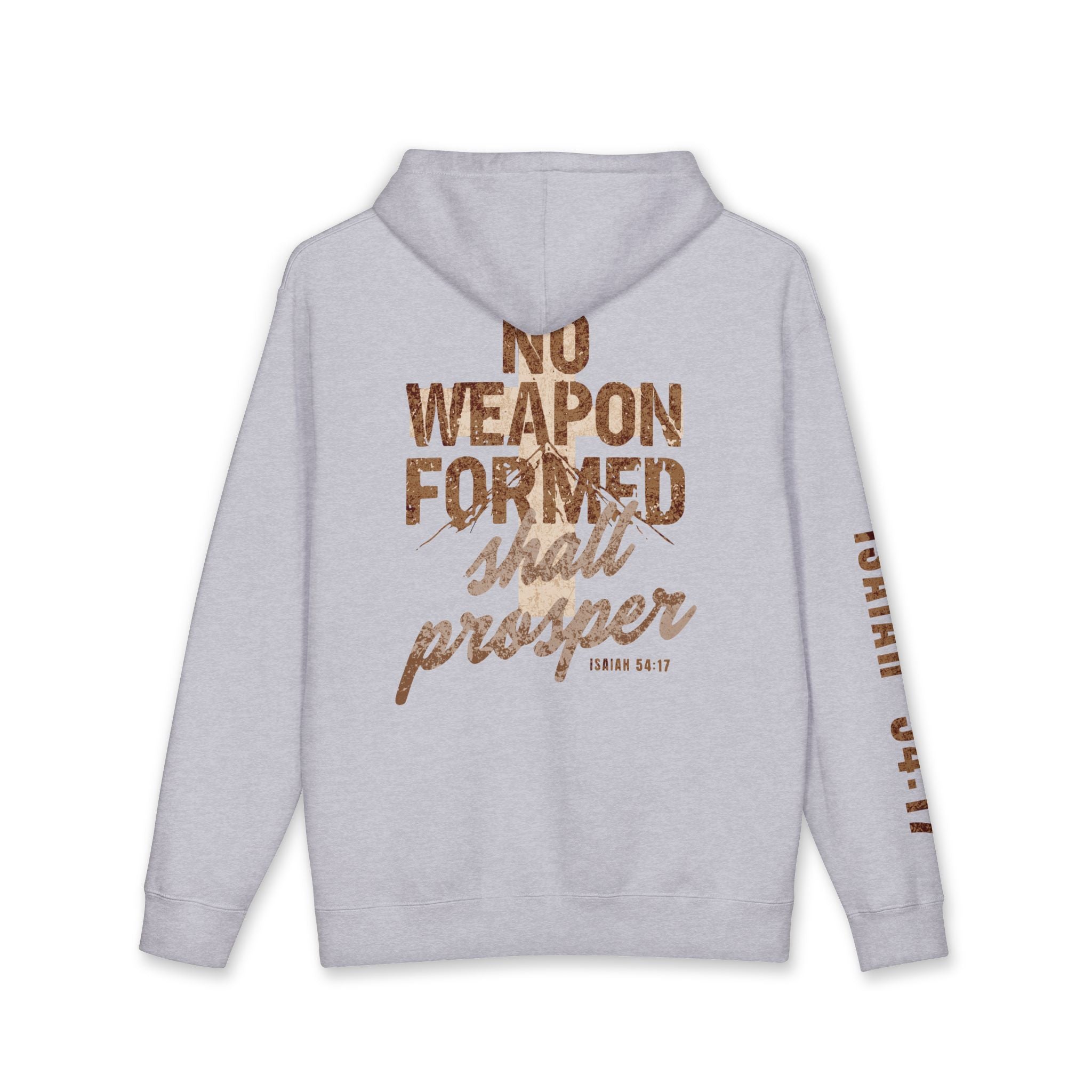 Hoodie — "No Weapon Formed Shall Prosper" Isaiah 54:17
