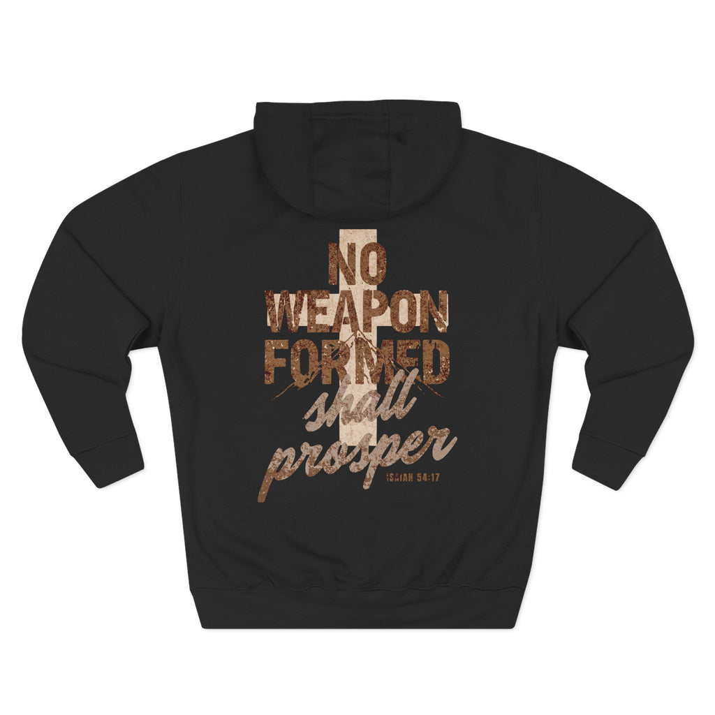 Isaiah 54:17 Hoodie "No Weapon Formed Shall Prosper"