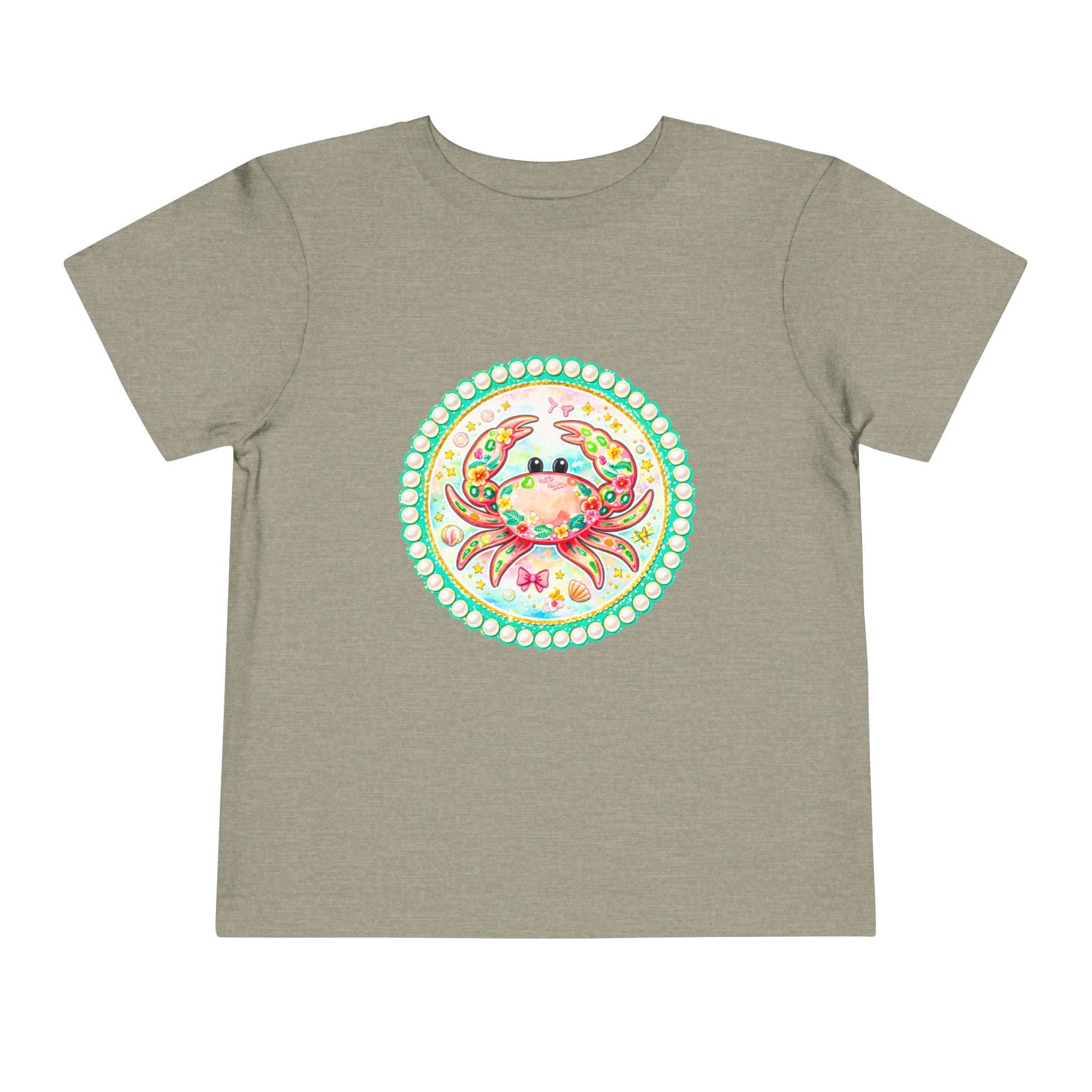 Toddler Tee — Colorful Watercolor Crab Kids Shirt