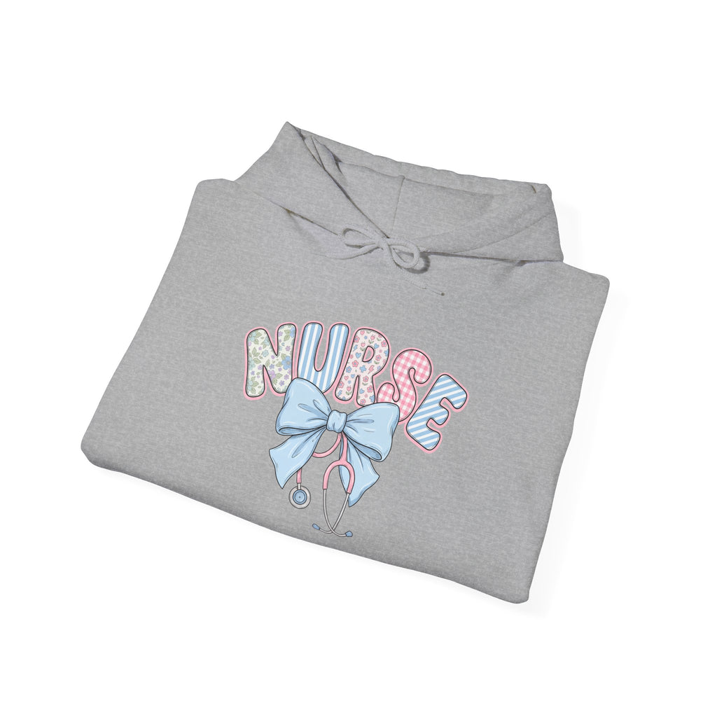 Nurse Bow Hoodie Pastel Stethoscope Nursing