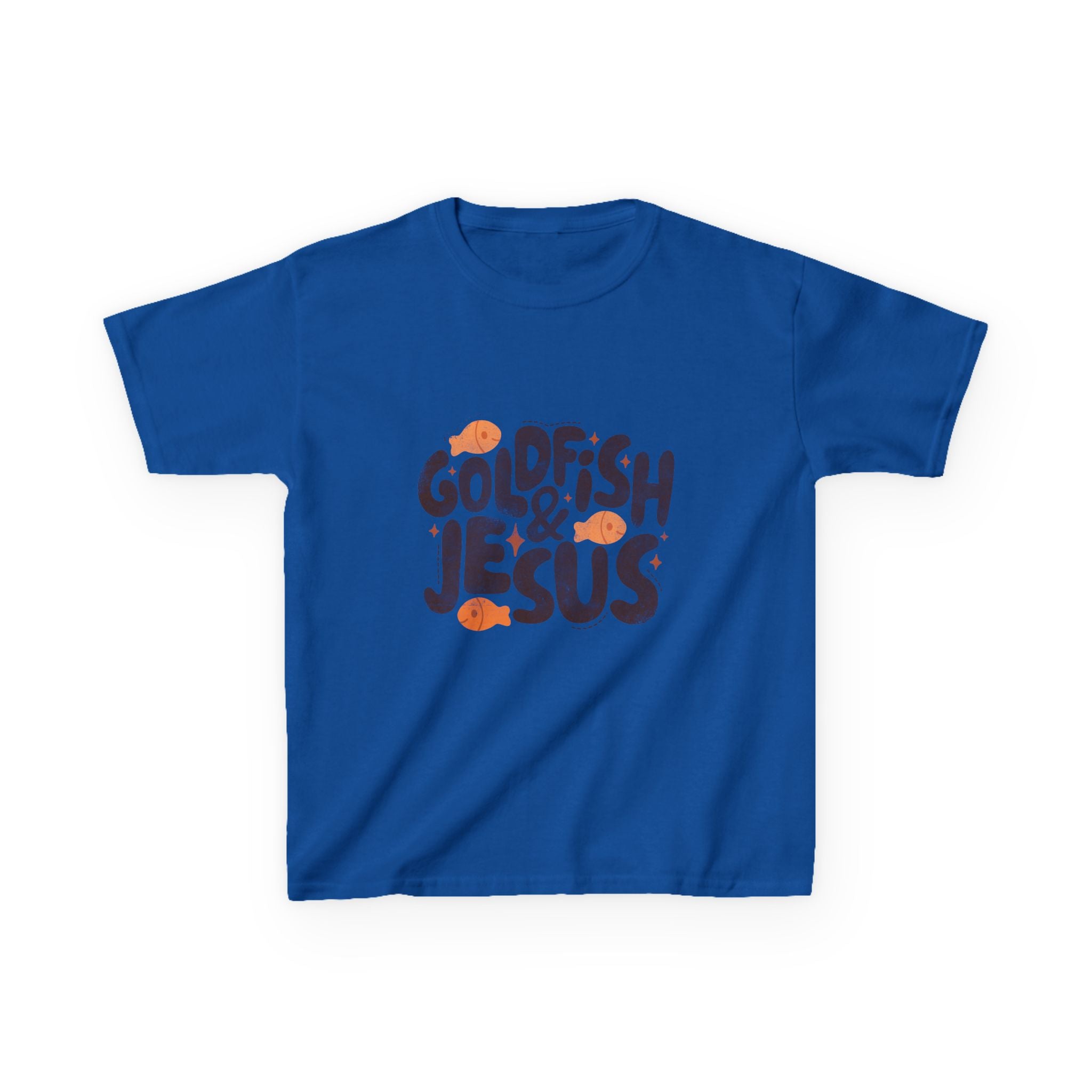Kids Tee — "Goldfish & Jesus" Playful Christian Graphic