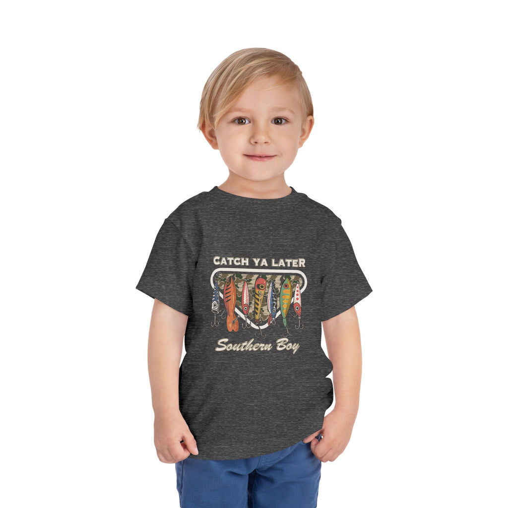 Toddler Fishing Tee  "Catch Ya Later Southern Bay" Graphic