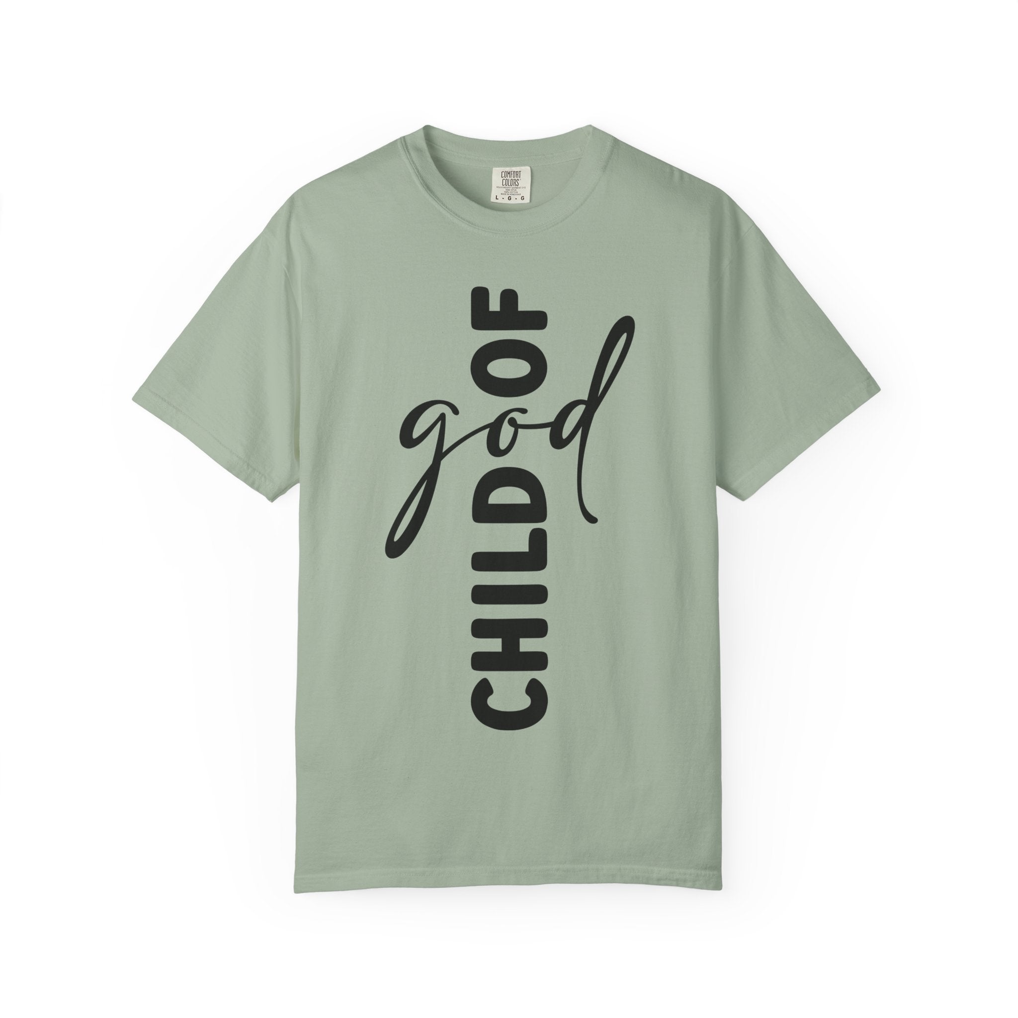 Child of God T-Shirt — Vertical Script Faith Tee