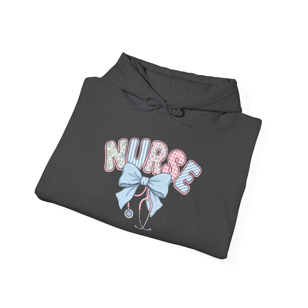 Nurse Bow Hoodie Pastel Stethoscope Nursing