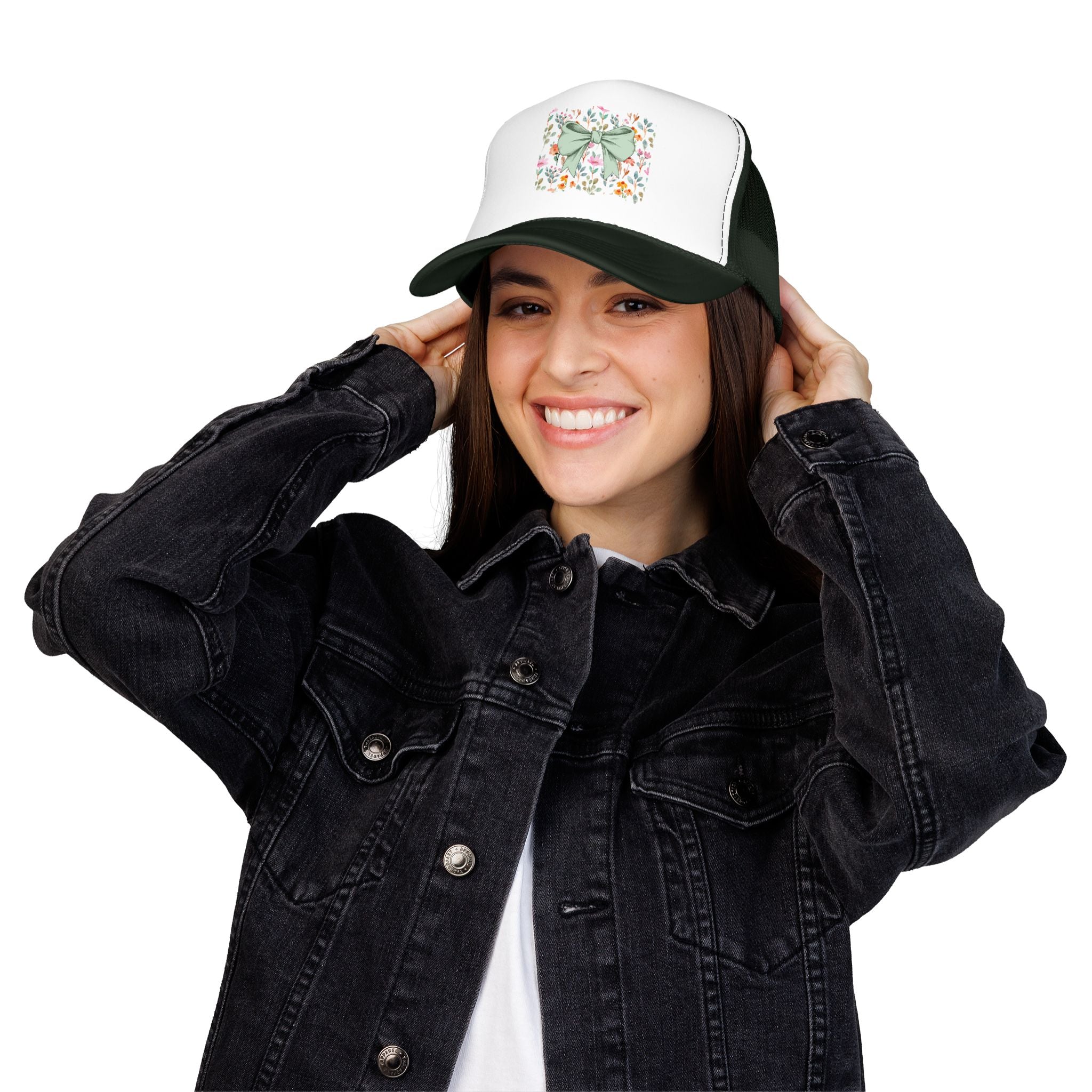 Floral Bow Trucker Hat