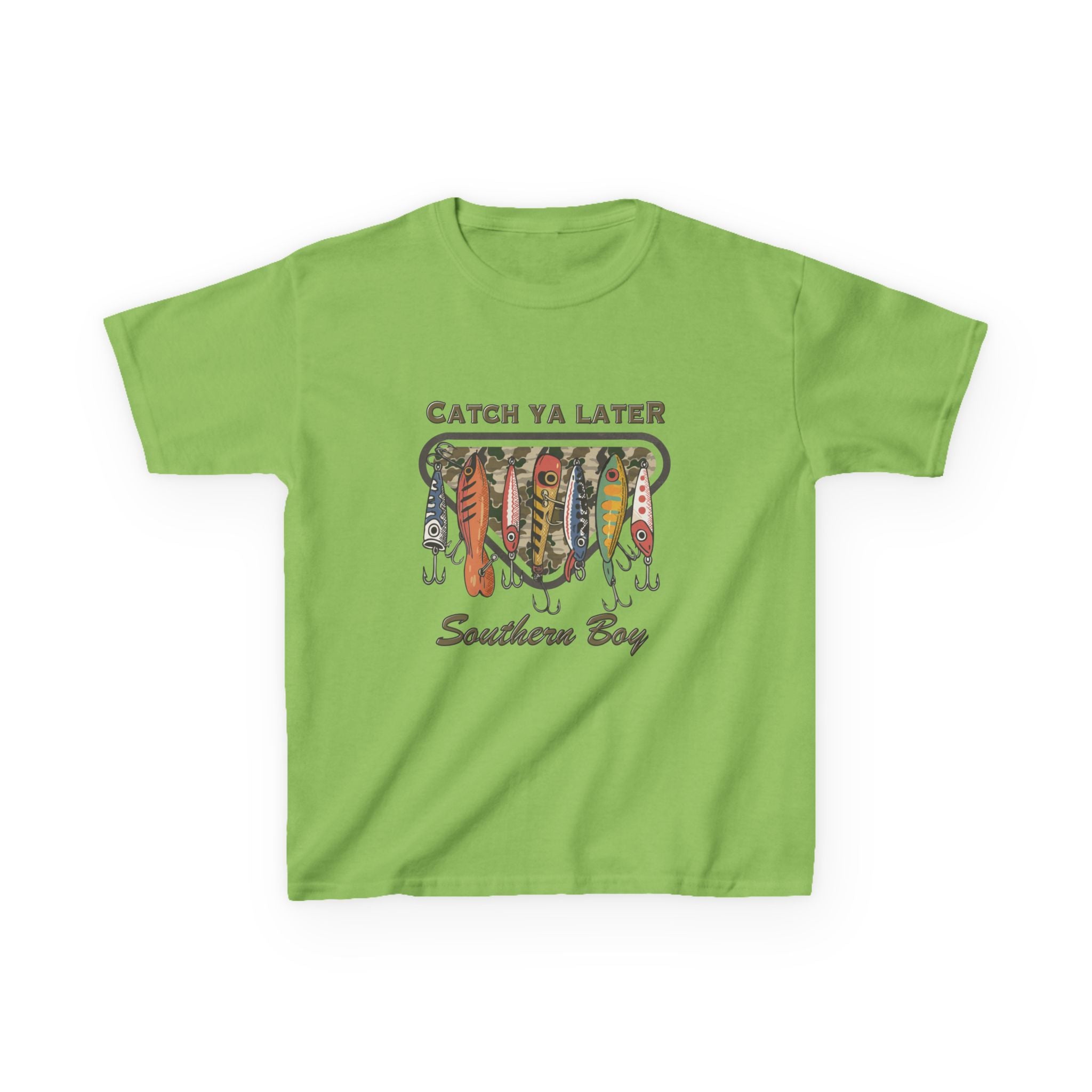 Kids Catch Ya Later Southern Boy" Lure Graphic Tee