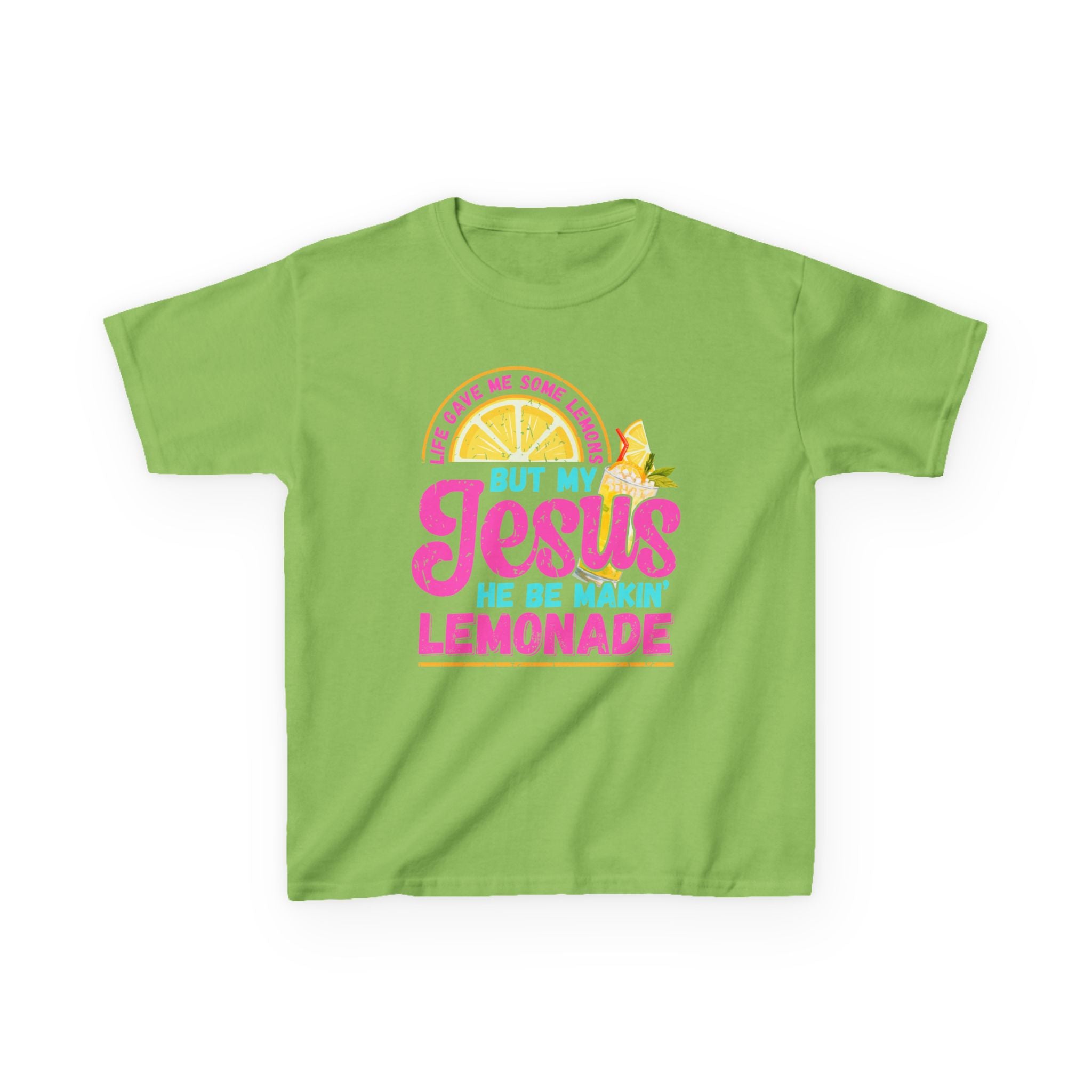 Kids T-Shirt — “But My Jesus He Be Makin’ Lemonade” Christian Lemonade Tee