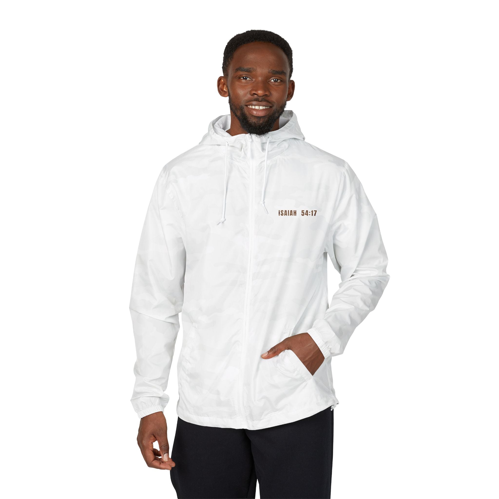 Windbreaker Jacket  "Weapon Formed Shall Prosper"
