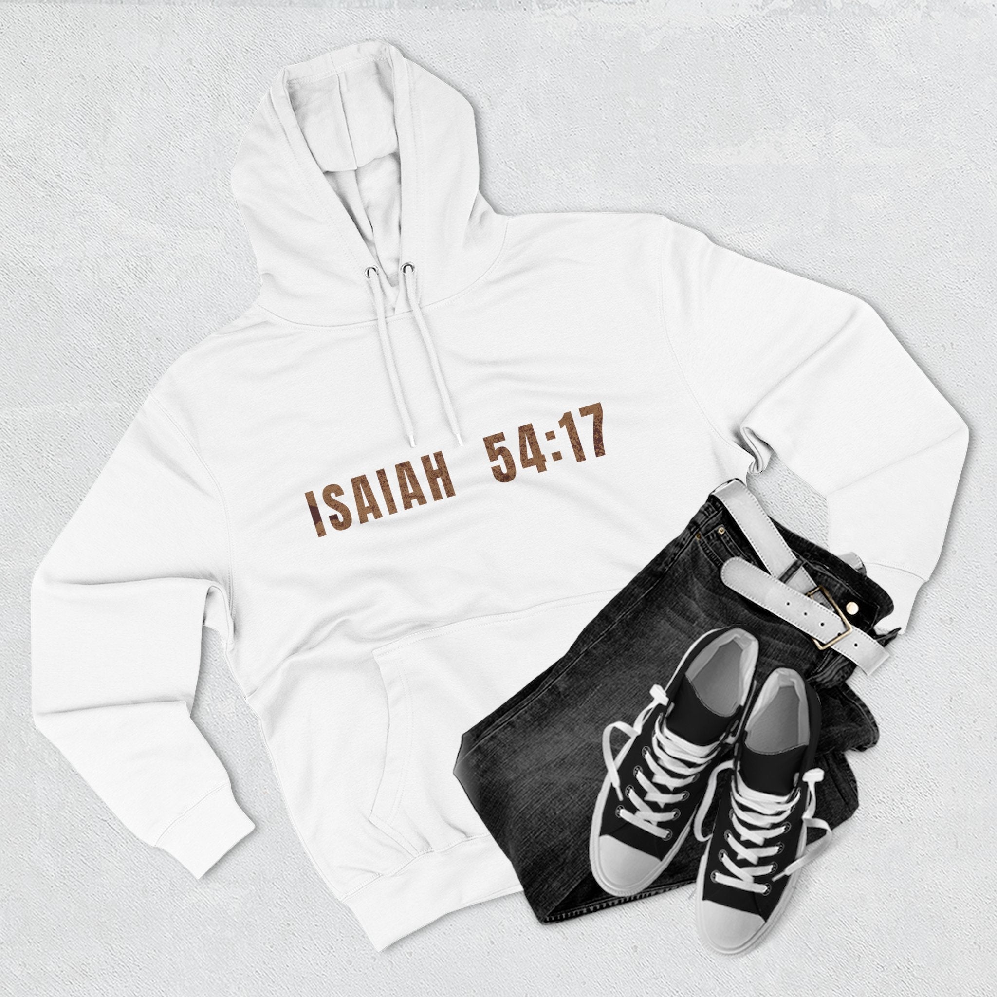 Isaiah 54:17 Hoodie "No Weapon Formed Shall Prosper"