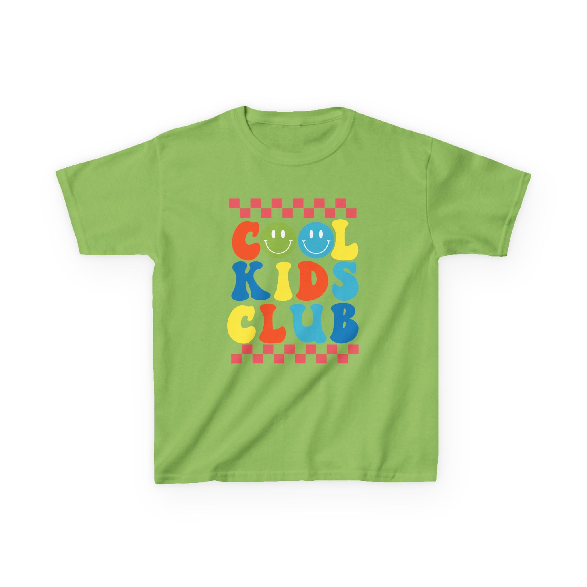Kids Tee — "Cool Kids Club" Retro Smiley Graphic