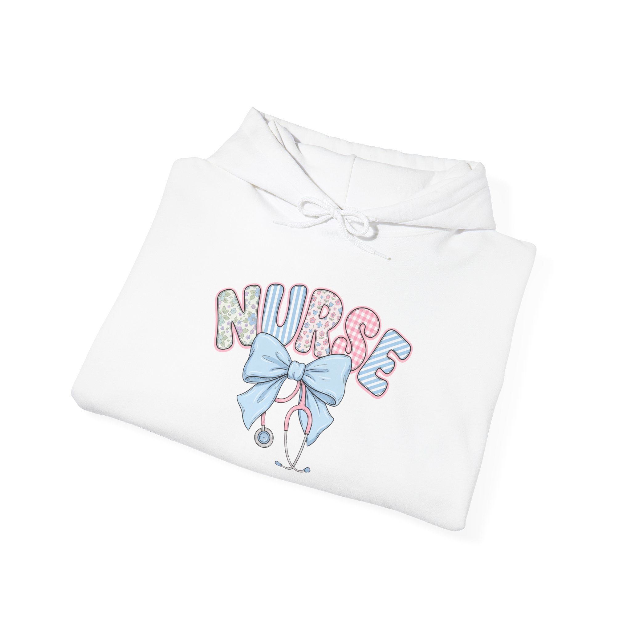 Nurse Bow Hoodie Pastel Stethoscope Nursing