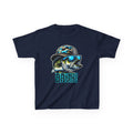Kids Fishing Tee — Cool Bass Fish Wearing Camo Hat & 'BRUH!' Graphic