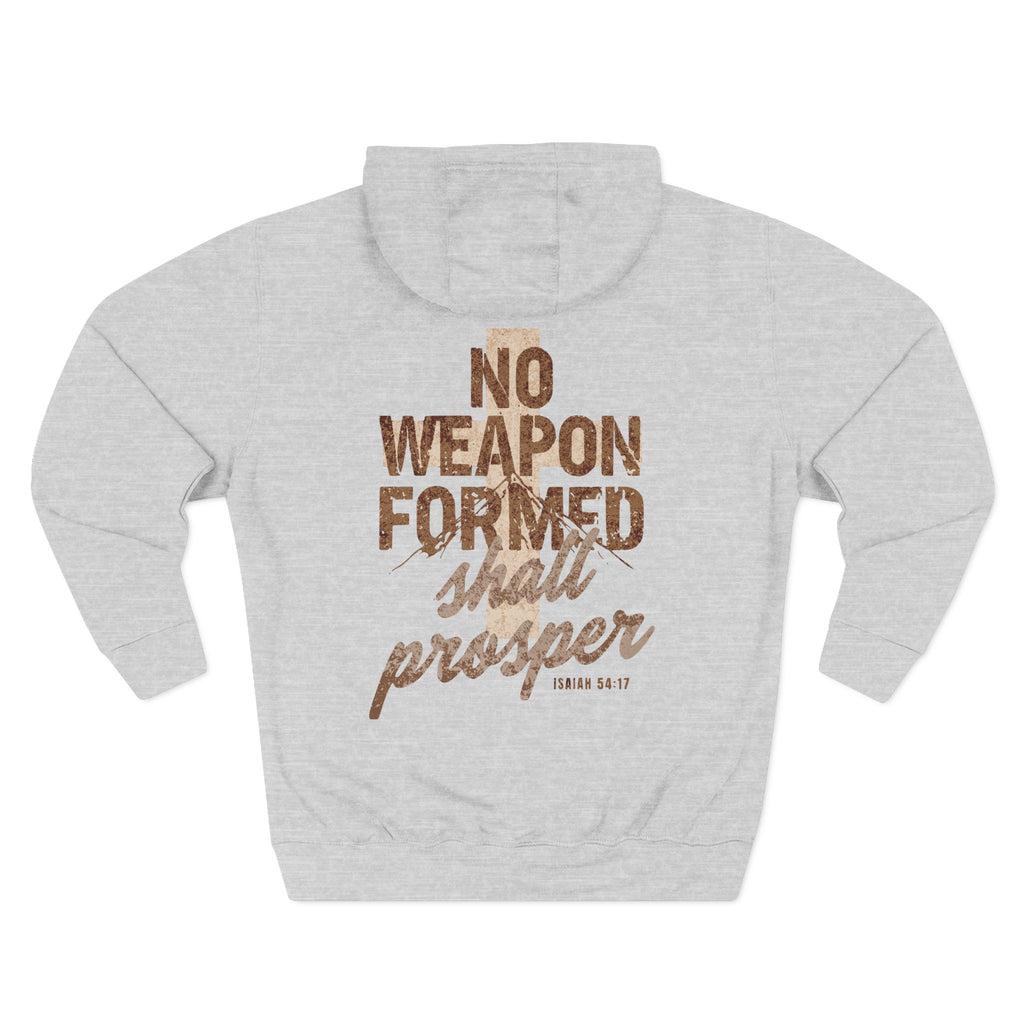 Isaiah 54:17 Hoodie "No Weapon Formed Shall Prosper"