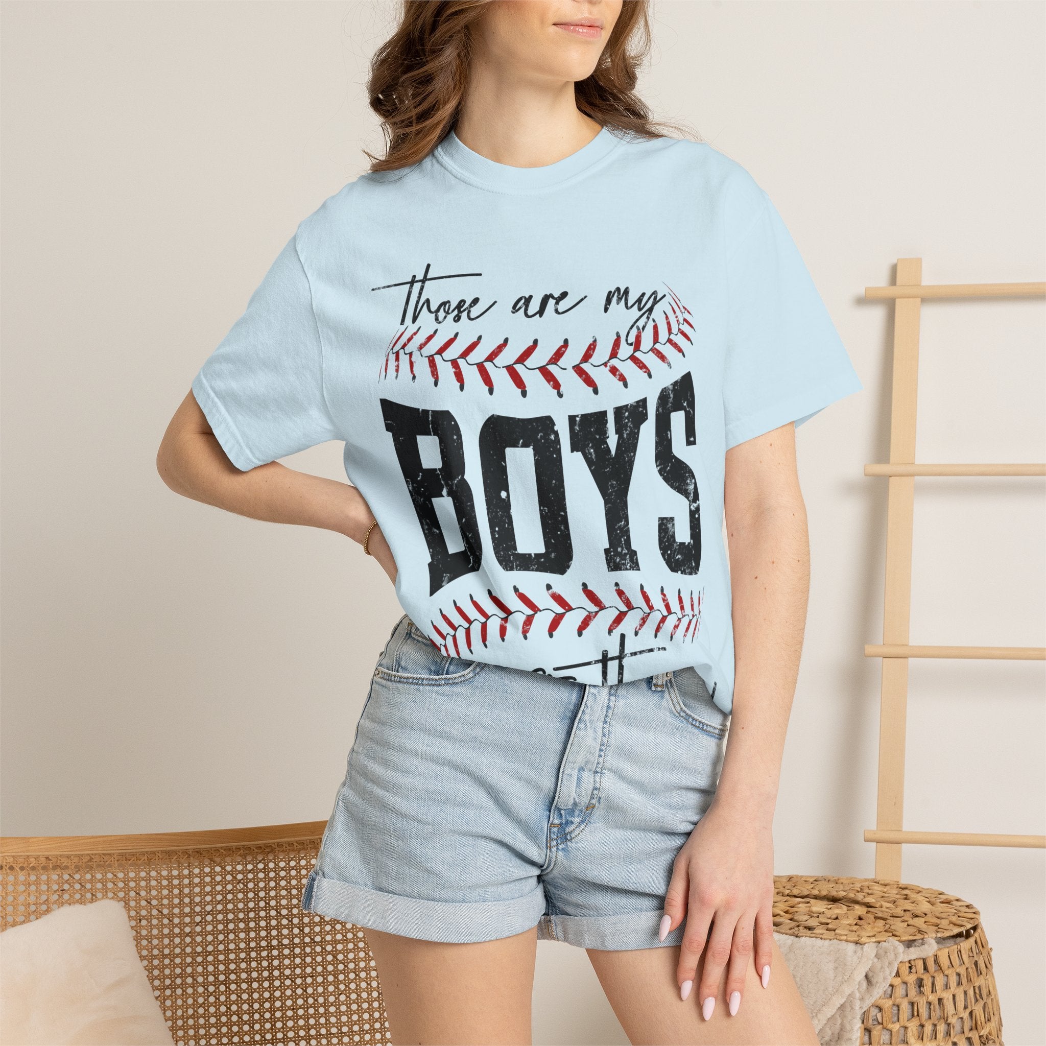 Those Are My Boys Baseball T-Shirt — Mom/Supporter Game Day Tee