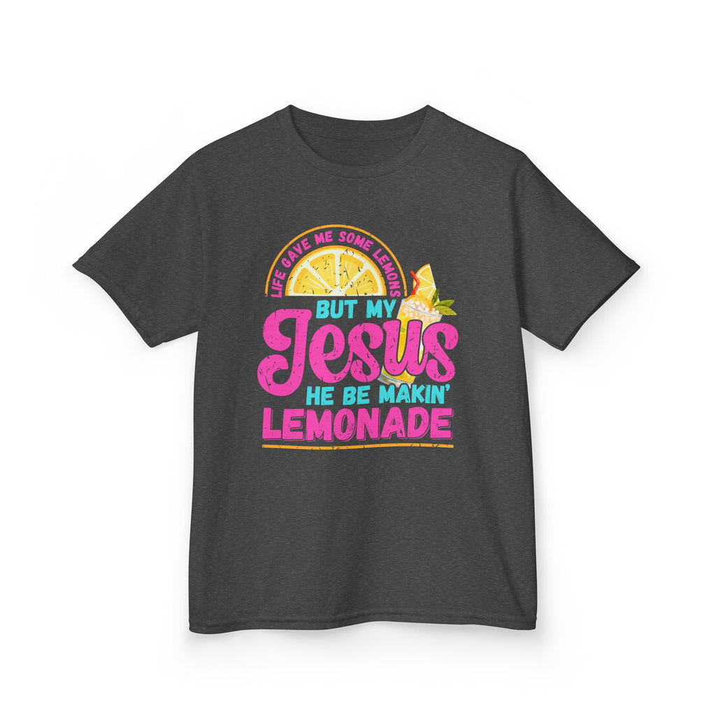 Kids T-Shirt — “But My Jesus He Be Makin’ Lemonade” Christian Lemonade Tee