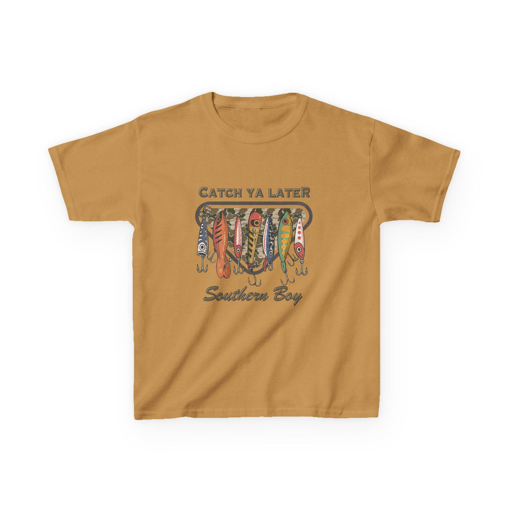 Kids Catch Ya Later Southern Boy" Lure Graphic Tee