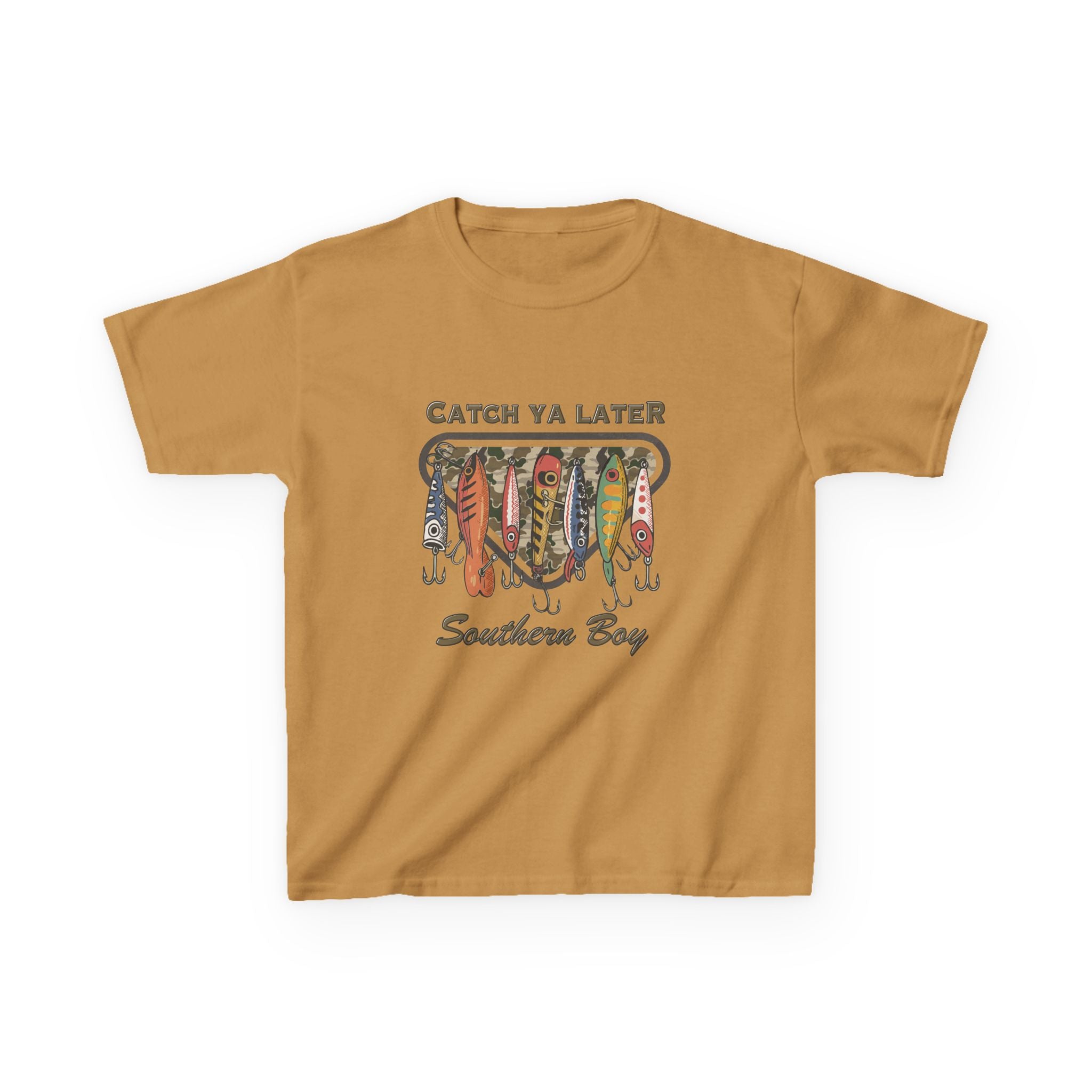Kids Catch Ya Later Southern Boy" Lure Graphic Tee