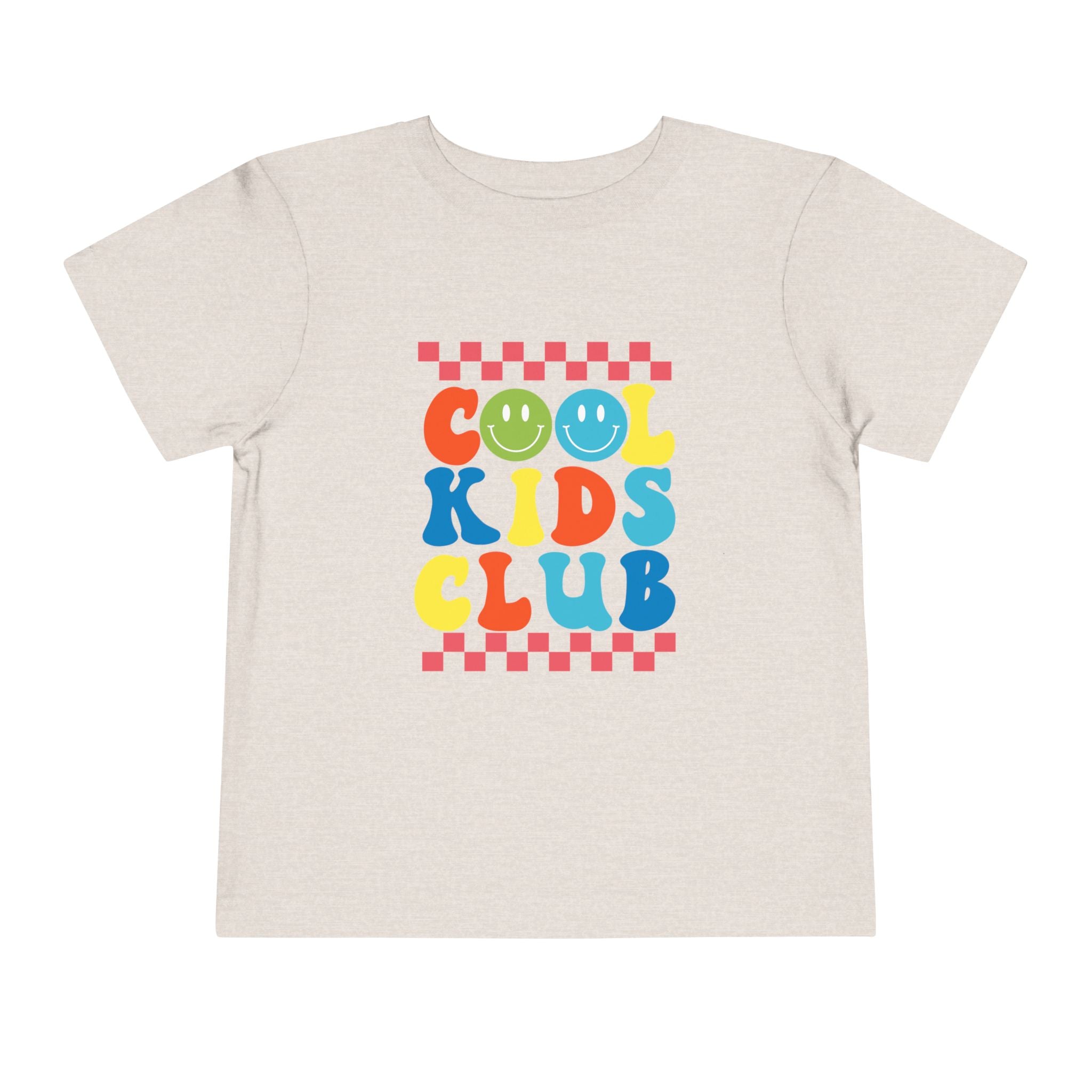 Cool Kids Club Toddler Tee — Colorful Retro Graphic Shirt