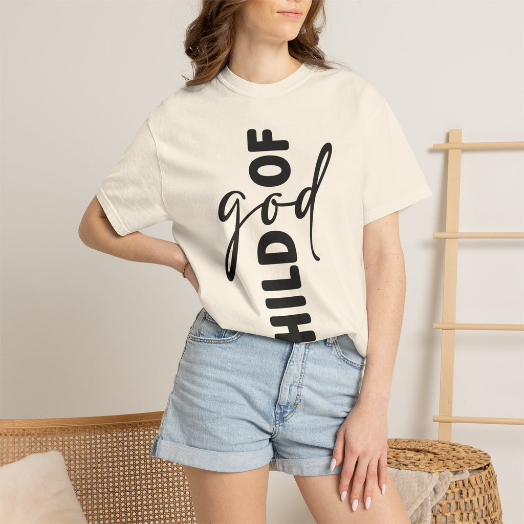 Child of God T-Shirt — Vertical Script Faith Tee