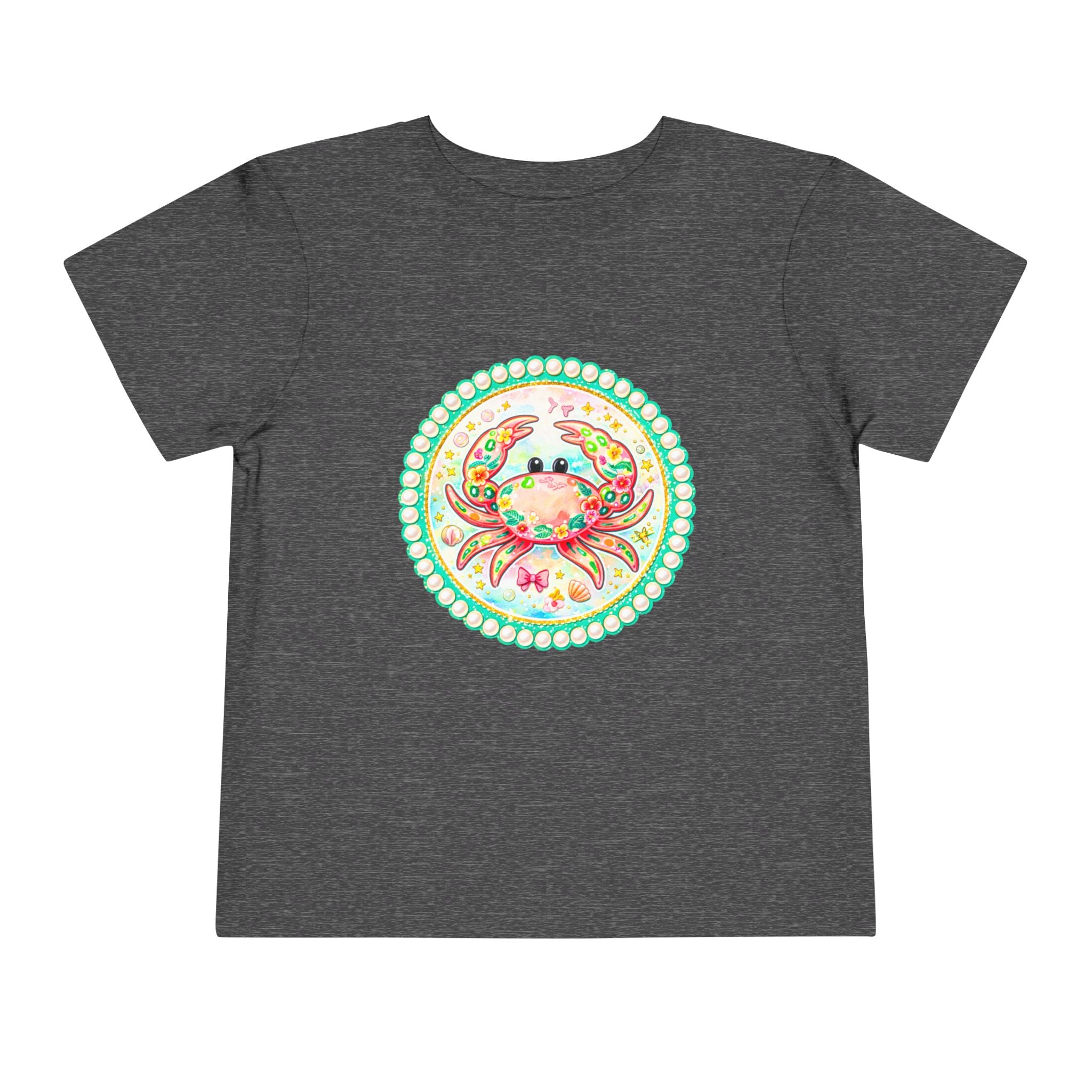 Toddler Tee — Colorful Watercolor Crab Kids Shirt