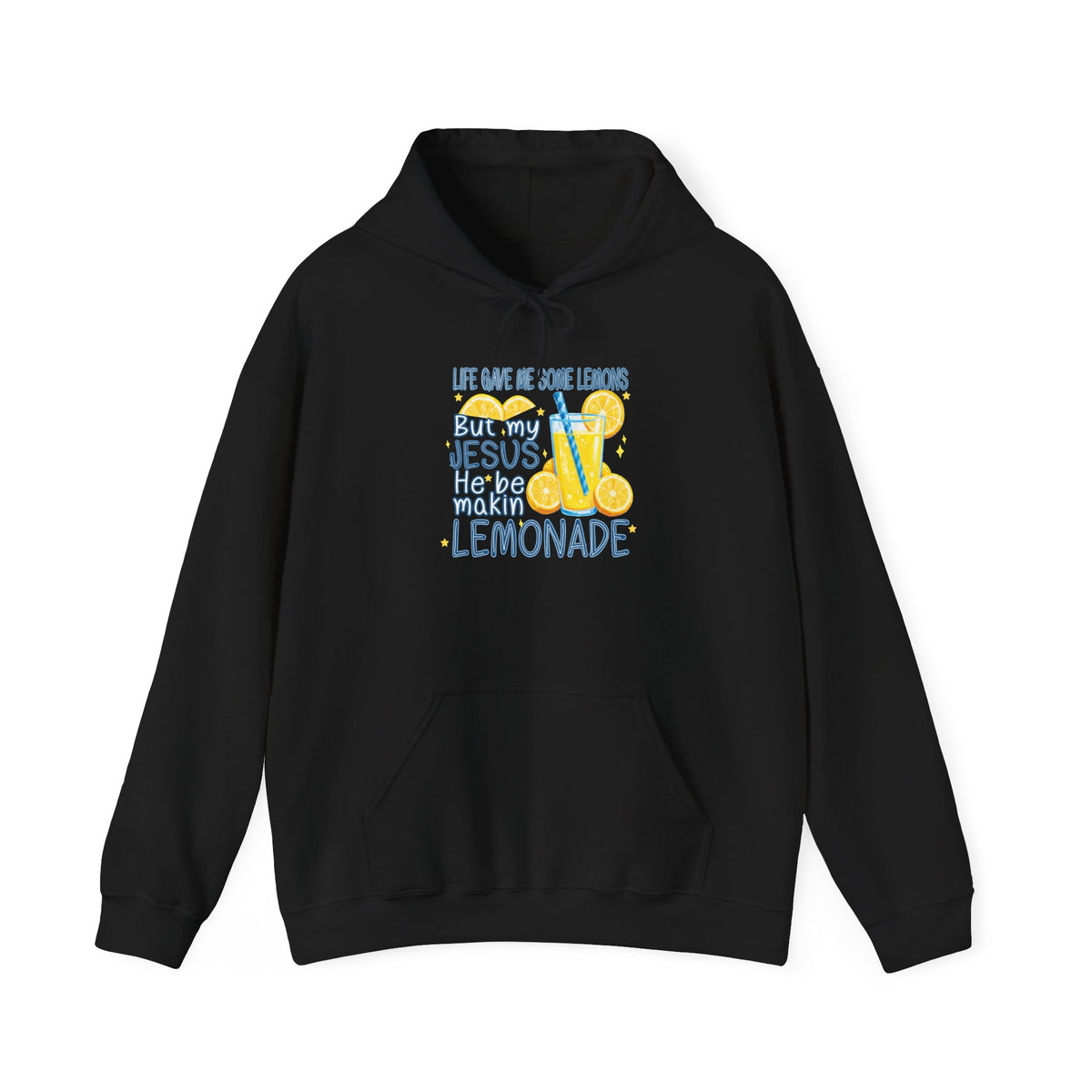 Christian Lemonade Hoodie – "Life Gave Me Lemons, Jesus Made Lemonade" Cozy Faith Sweatshirt