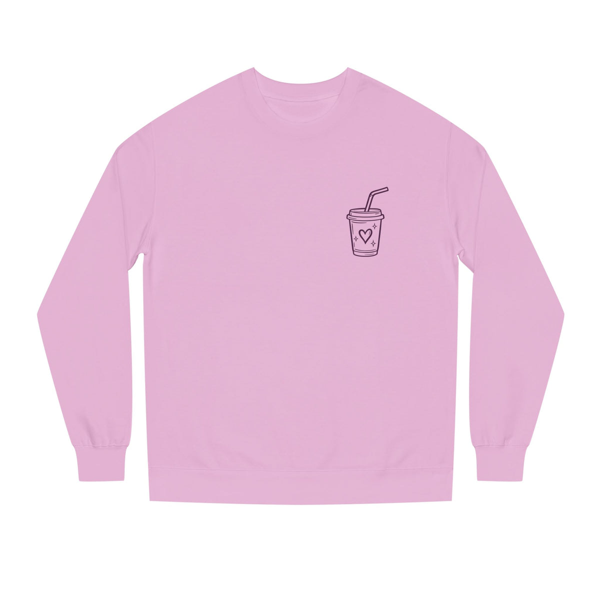 Pour Into Yourself Sweatshirt — Self-Care Crewneck with Heart Drink Graphic