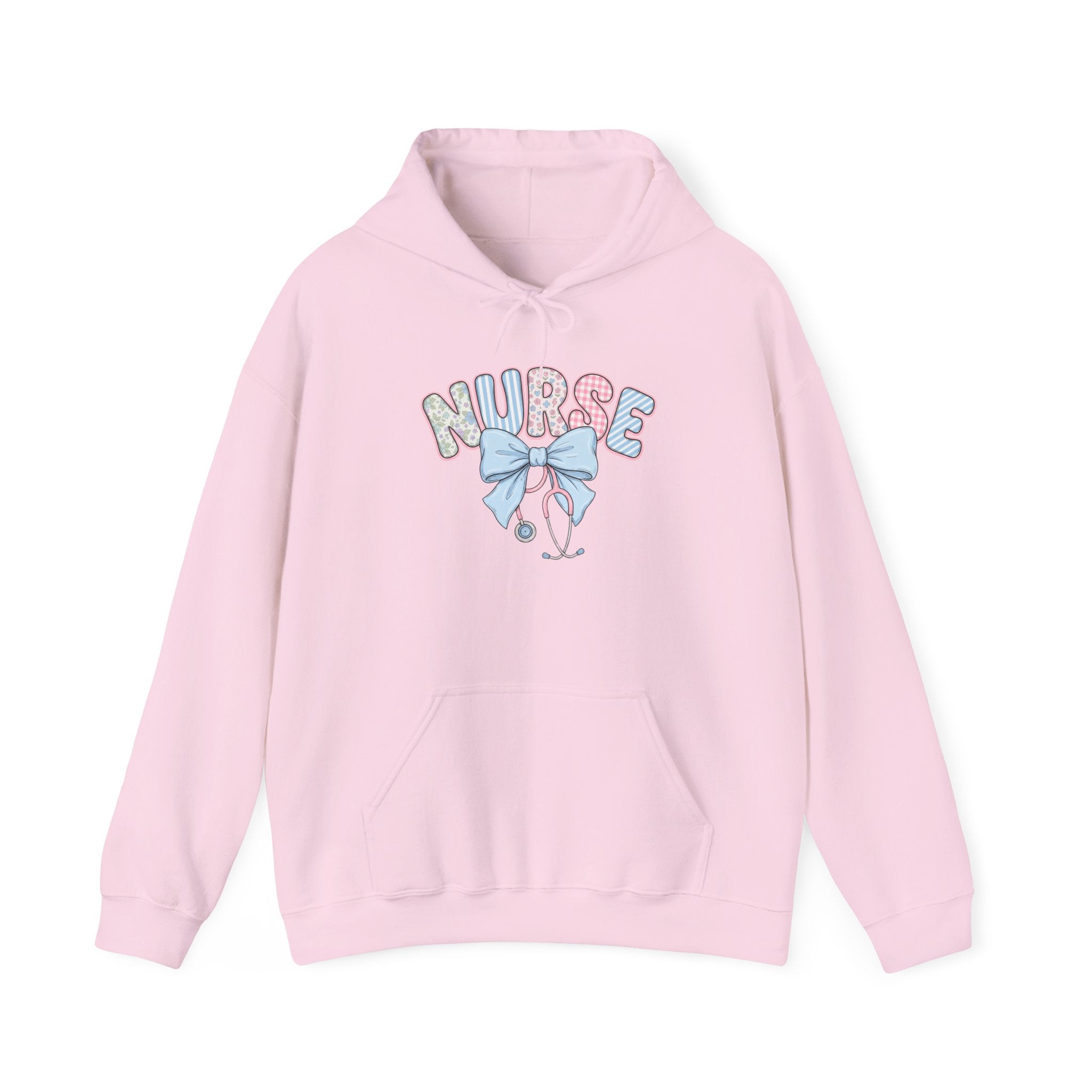 Nurse Bow Hoodie Pastel Stethoscope Nursing