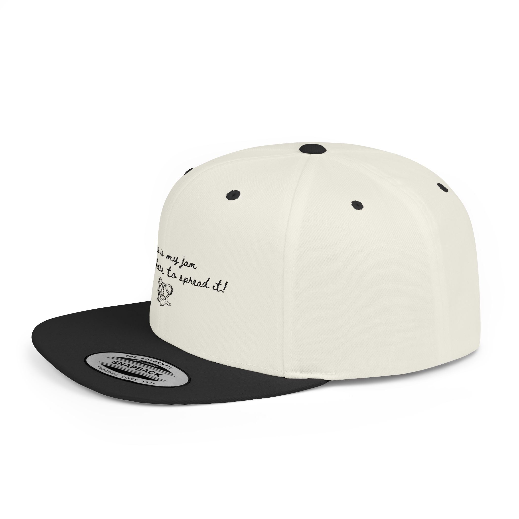 Flat Bill Snapback Hat