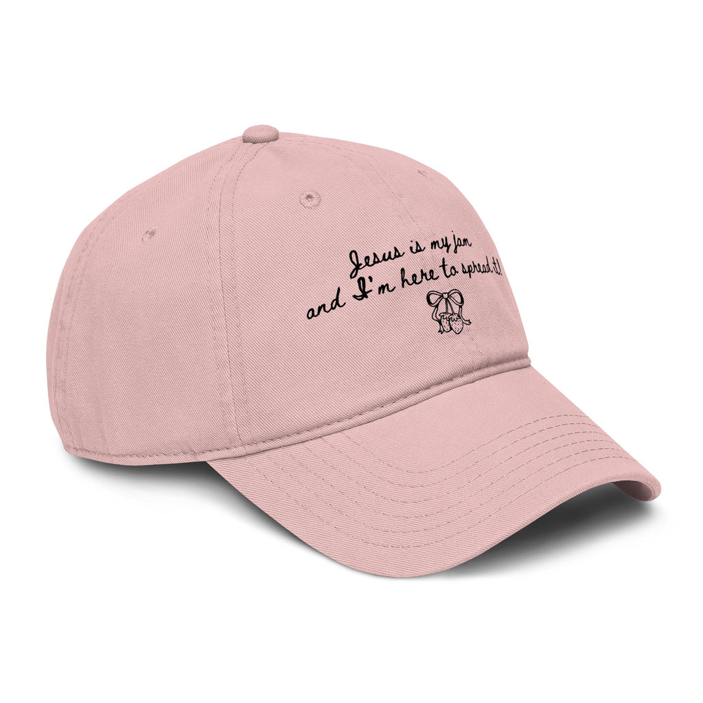 Embroidered 'Jesus is my Jam' Washed Baseball Cap