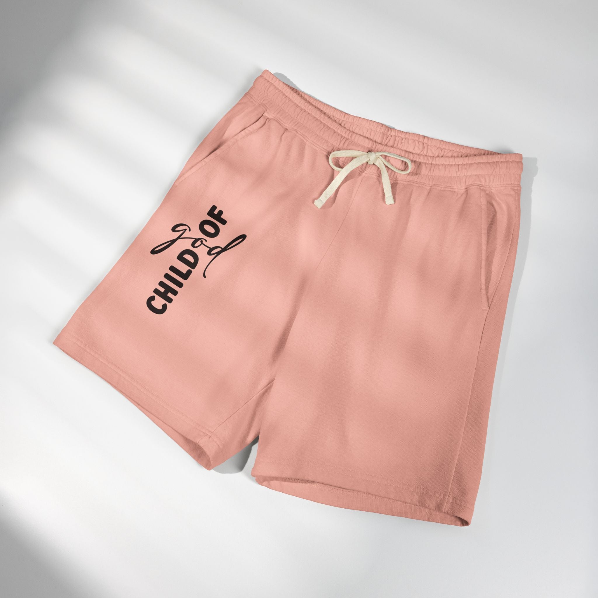 Faithful 'Child of God' Sweat Shorts  Lightweight Fleece Religious Lounge Wear