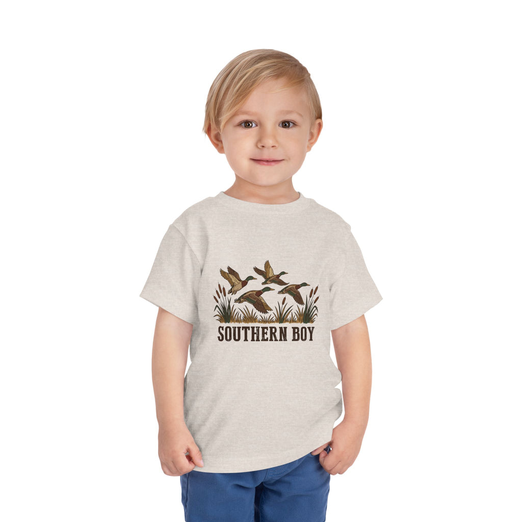Toddler Tee — "Southern Boy" Duck Hunting Graphic