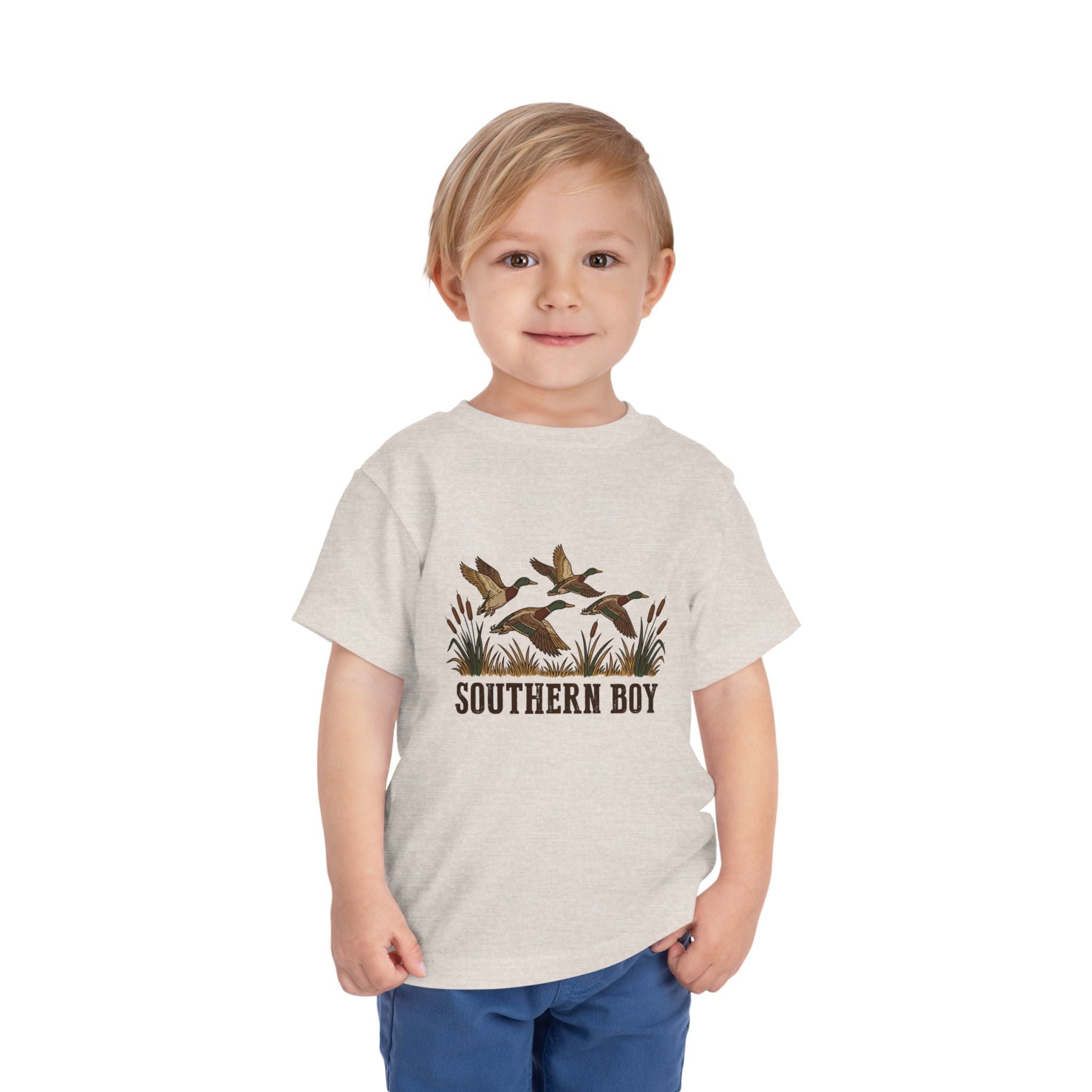 Toddler Tee — "Southern Boy" Duck Hunting Graphic