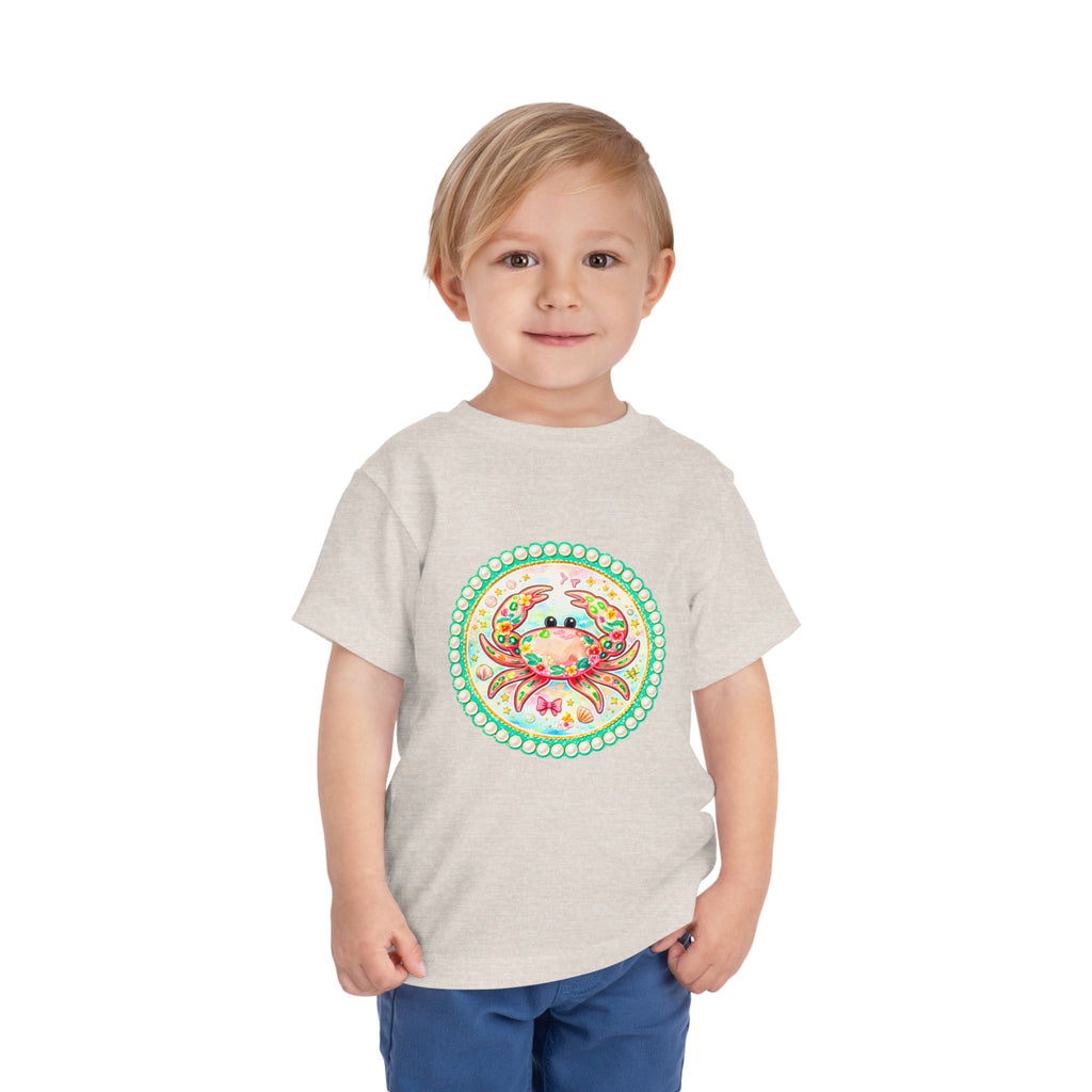 Toddler Tee — Colorful Watercolor Crab Kids Shirt