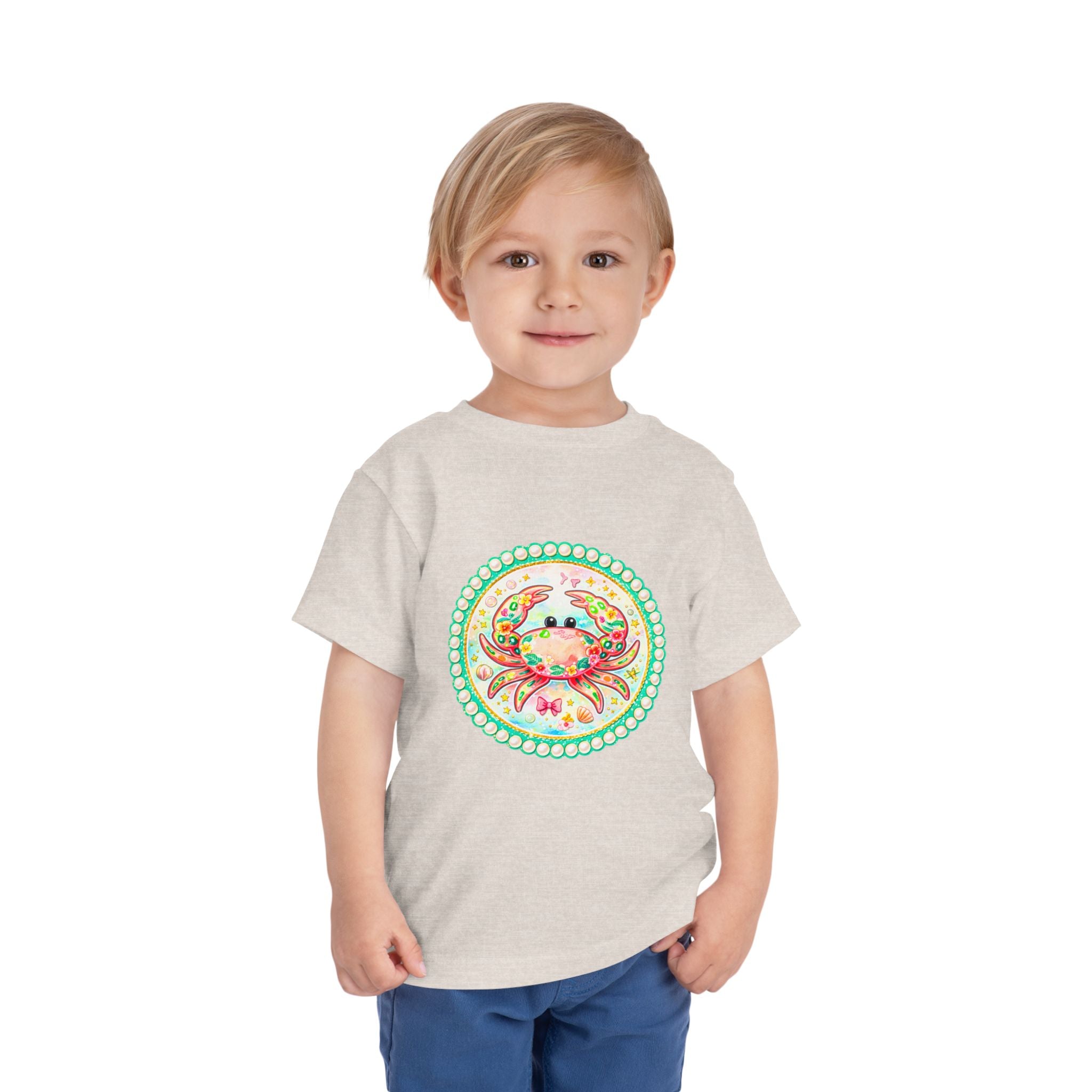 Toddler Tee — Colorful Watercolor Crab Kids Shirt