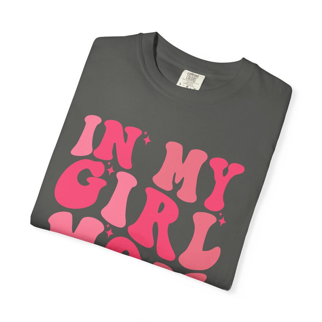 In My Girl Mom Era T-Shirt — Retro Pink Script Tee for Proud Moms