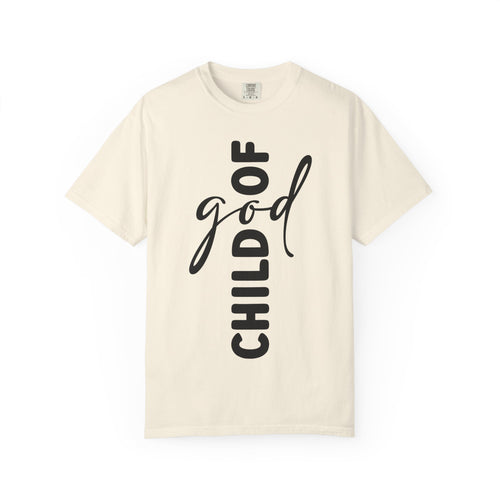 Child of God T-Shirt — Vertical Script Faith Tee