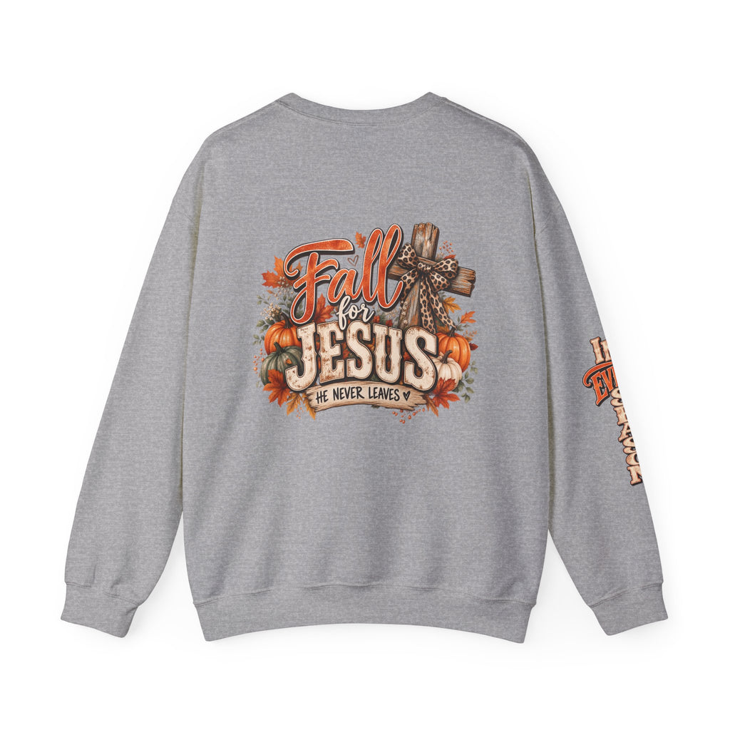 Fall for Jesus Sweatshirt — Christian Autumn Crewneck