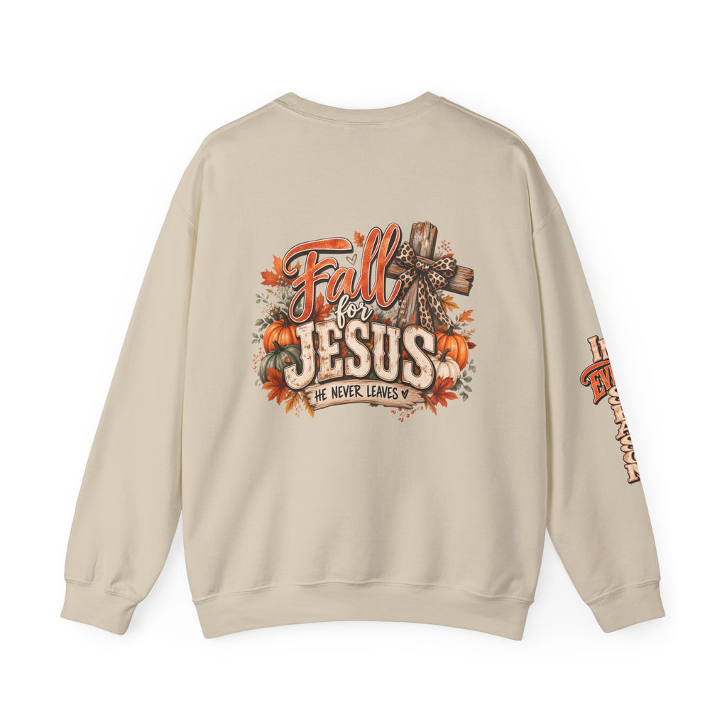 Fall for Jesus Sweatshirt — Christian Autumn Crewneck