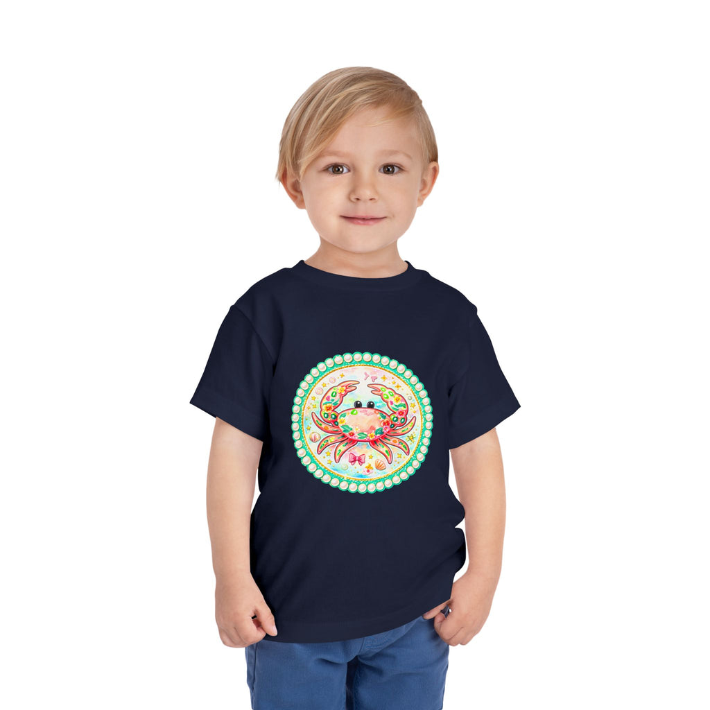 Toddler Tee — Colorful Watercolor Crab Kids Shirt