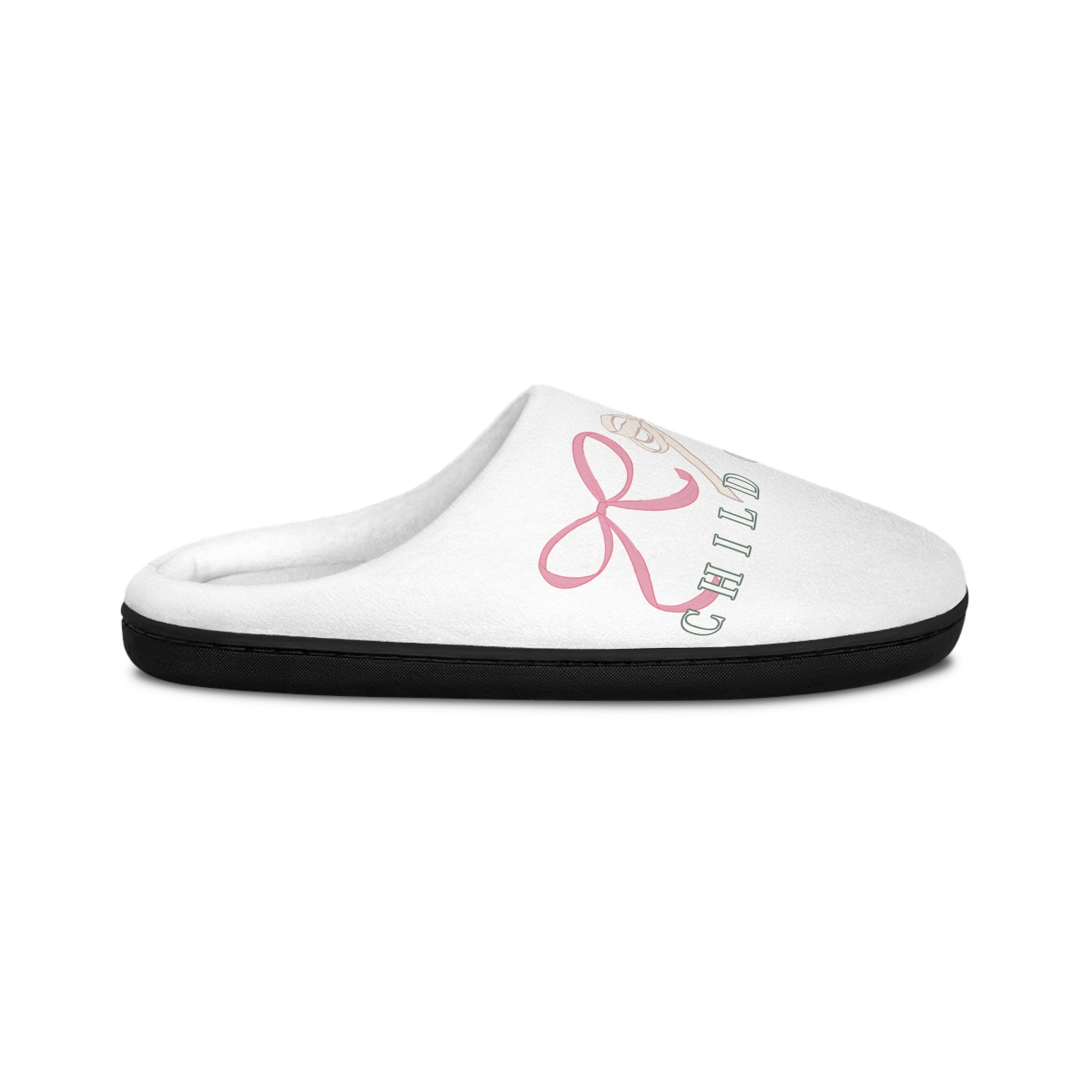 Women's Indoor Slippers  'Child of God' Pastel Bow