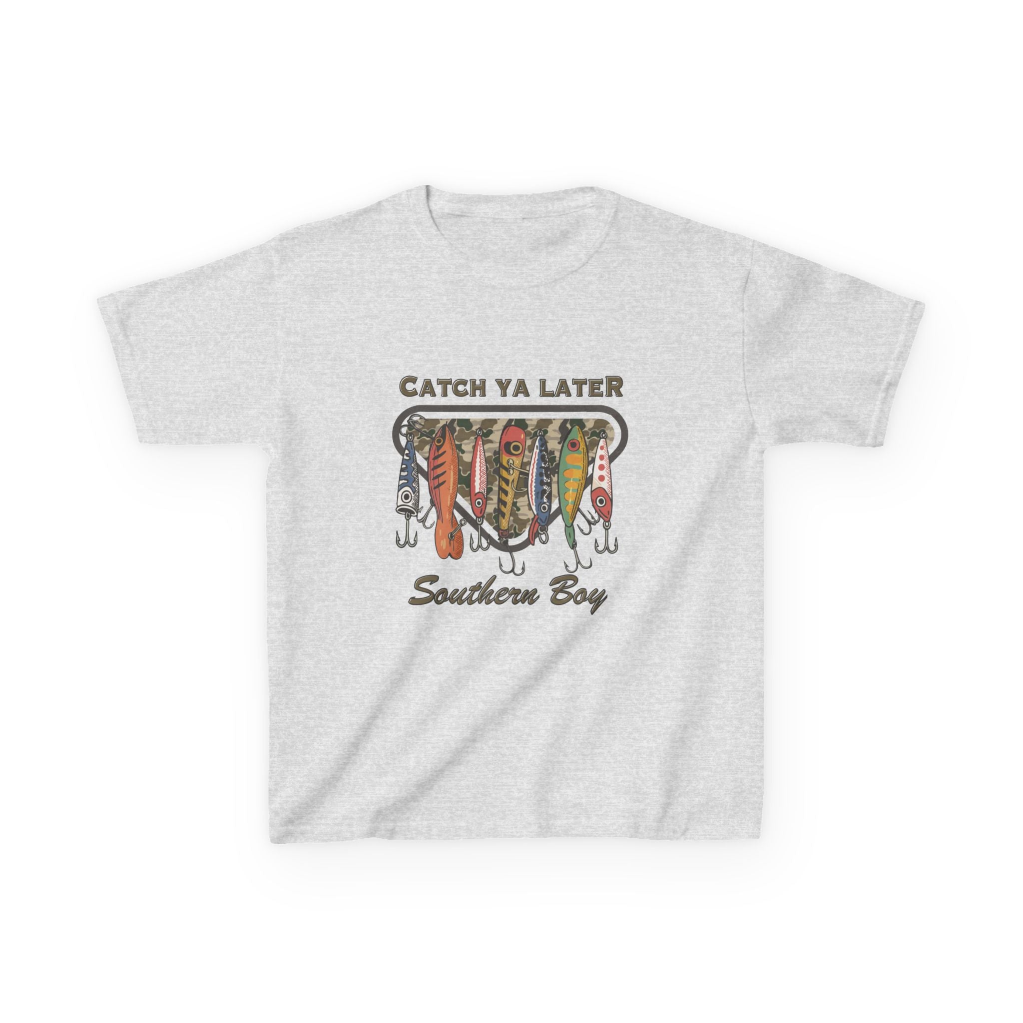 Kids Catch Ya Later Southern Boy" Lure Graphic Tee