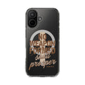 Magnetic Clear Phone Case "No Weapon Formed Shall Prosper"
