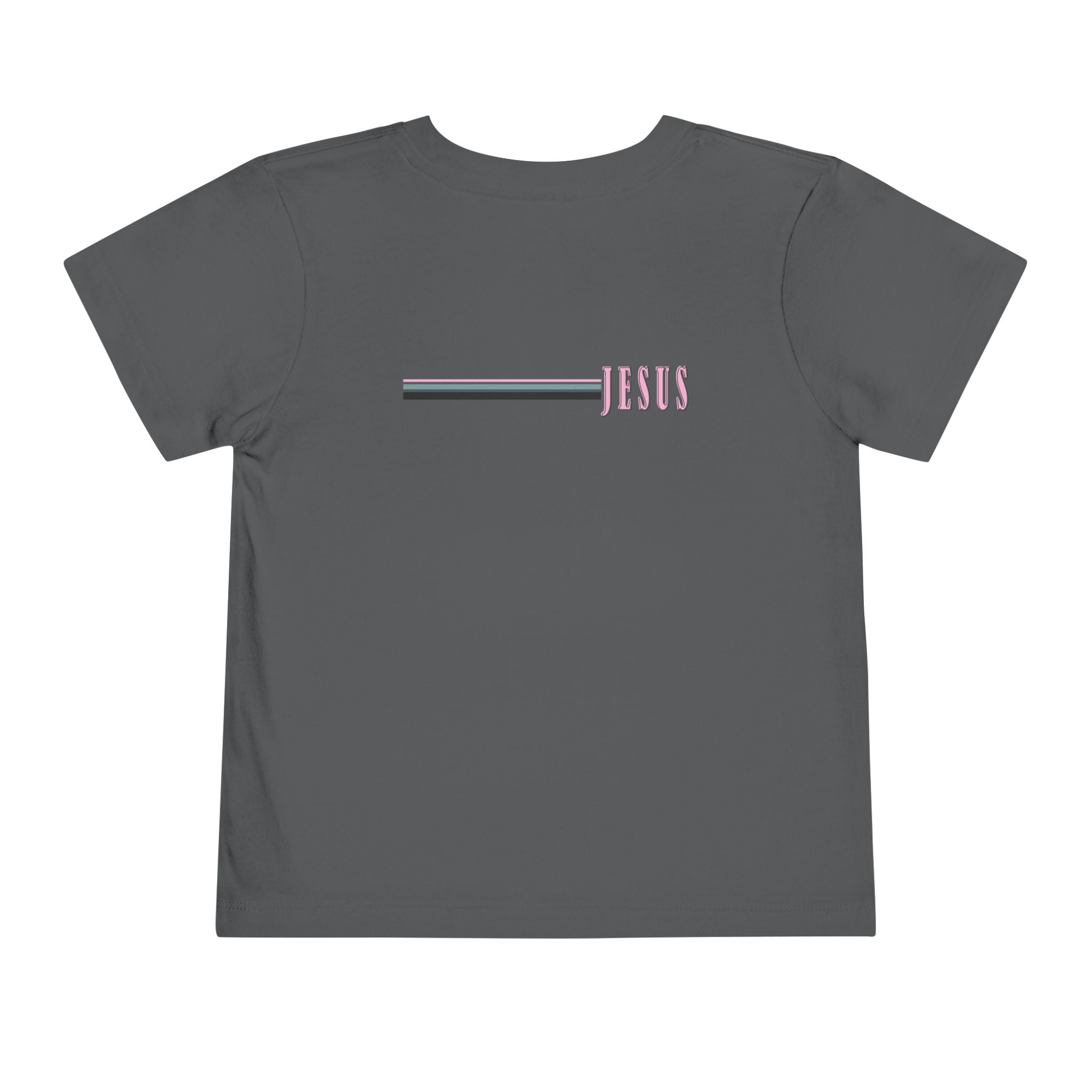 Toddler Tee — "Jesus Loves Me" Pastel Faith Graphic