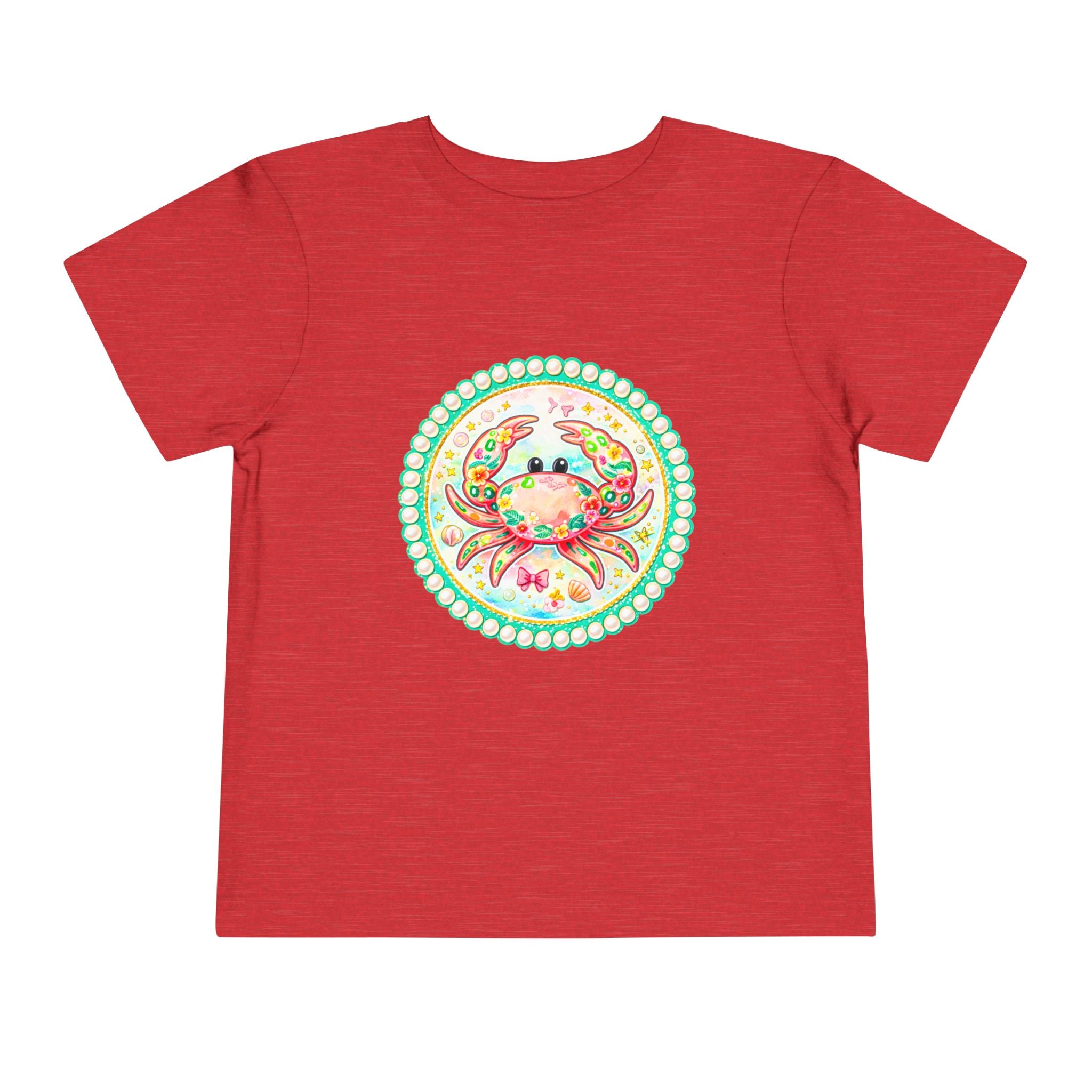 Toddler Tee — Colorful Watercolor Crab Kids Shirt