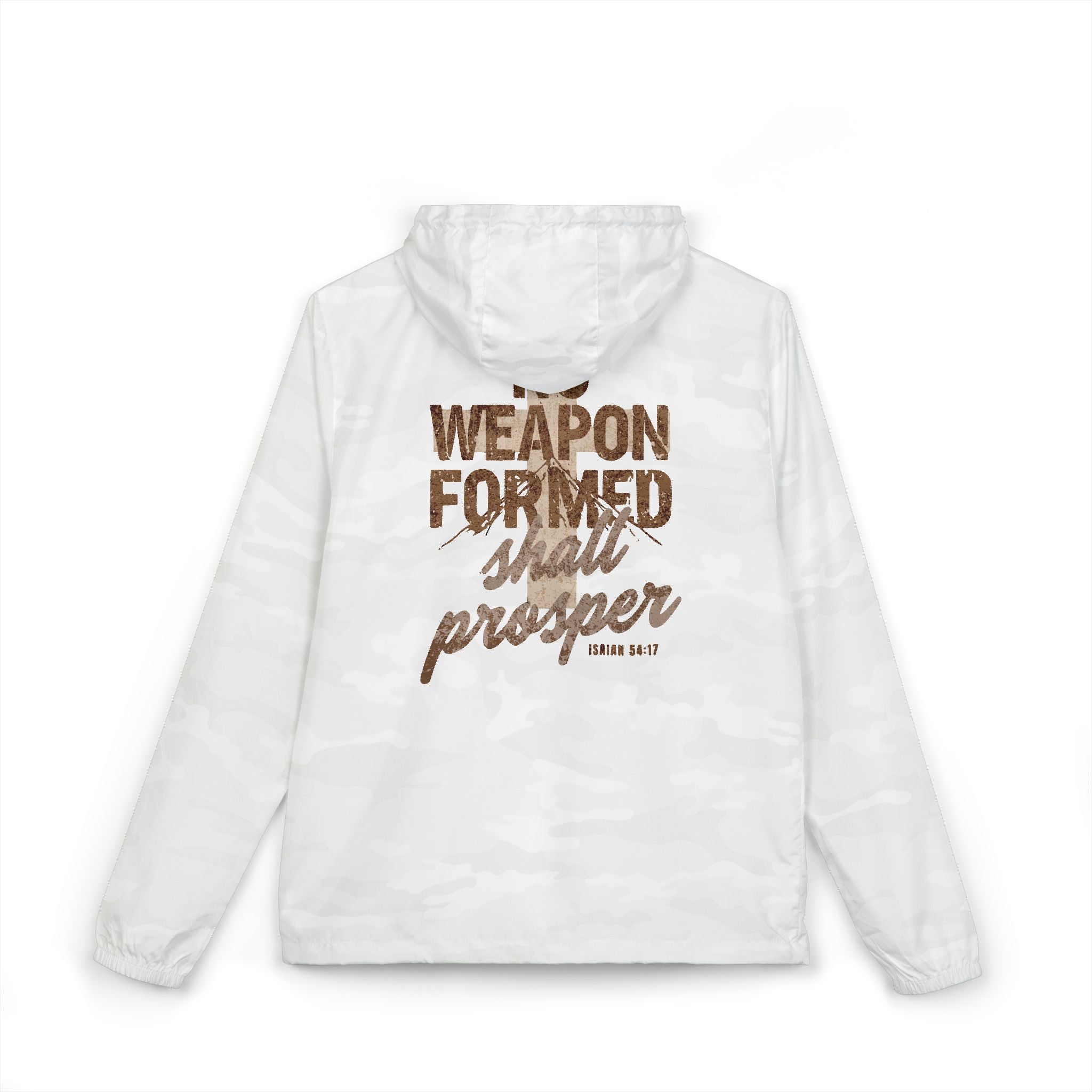 Windbreaker Jacket  "Weapon Formed Shall Prosper"